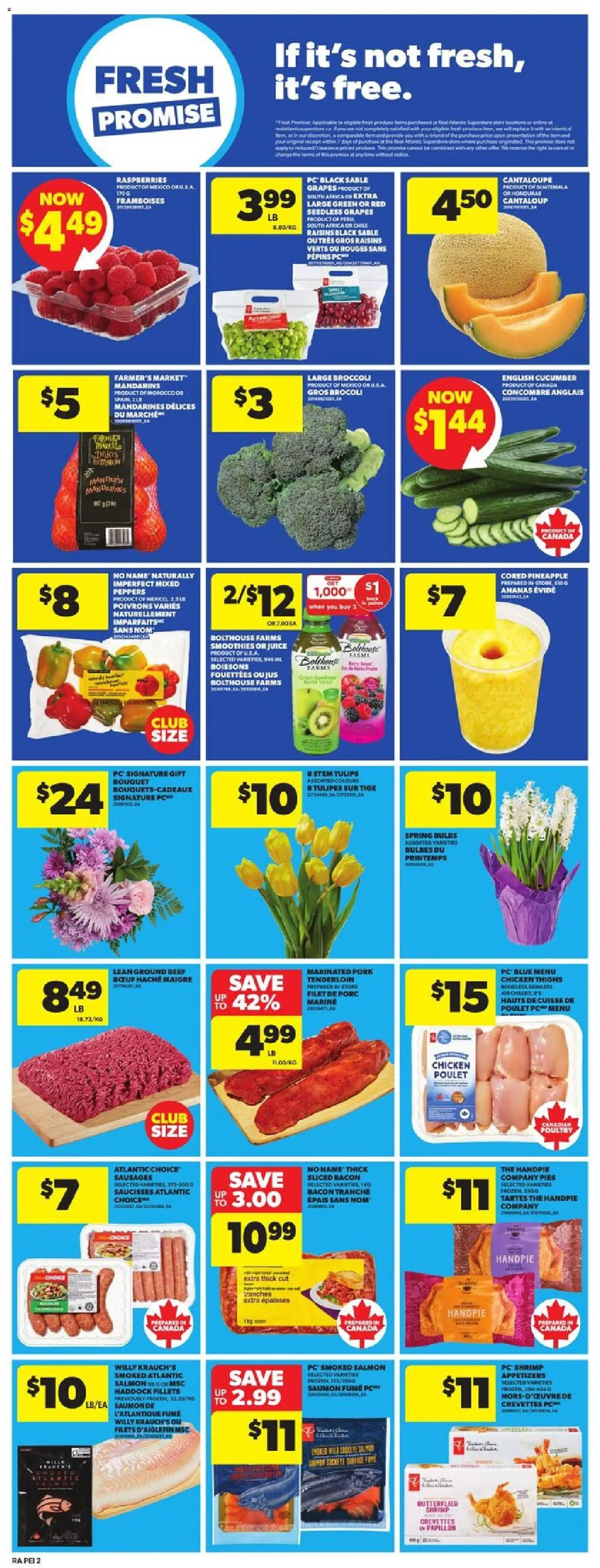 Atlantic Superstore flyer valid from 19.02.2026 | Page: 5 | Products: Beef, Pineapple, PC, Juice