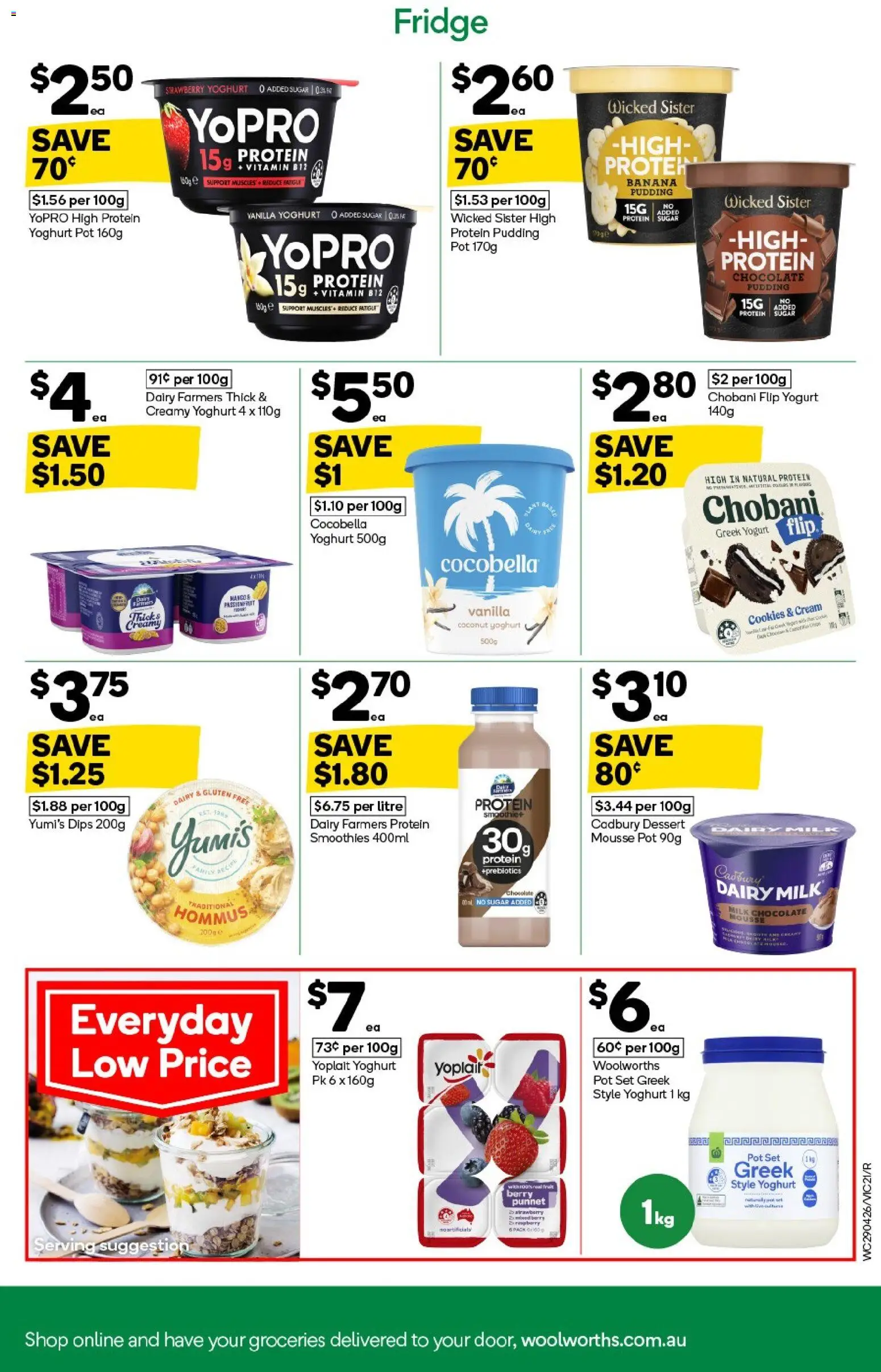 Woolworths catalogue - valid from 29.04.2026 | Page: 21 | Products: Pot, Yoghurt, Chocolate, Fridge