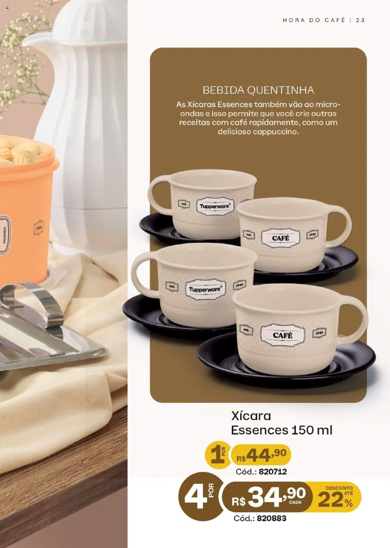 Tupperware Folheto - válido de 01.09.2025 | Página: 23 | Produtos: Xícaras, Café, Bebida