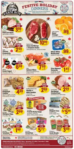 Preview of Farm Boy weekly flyer / circulaire from shop Farm Boy valid from 27.11.2025