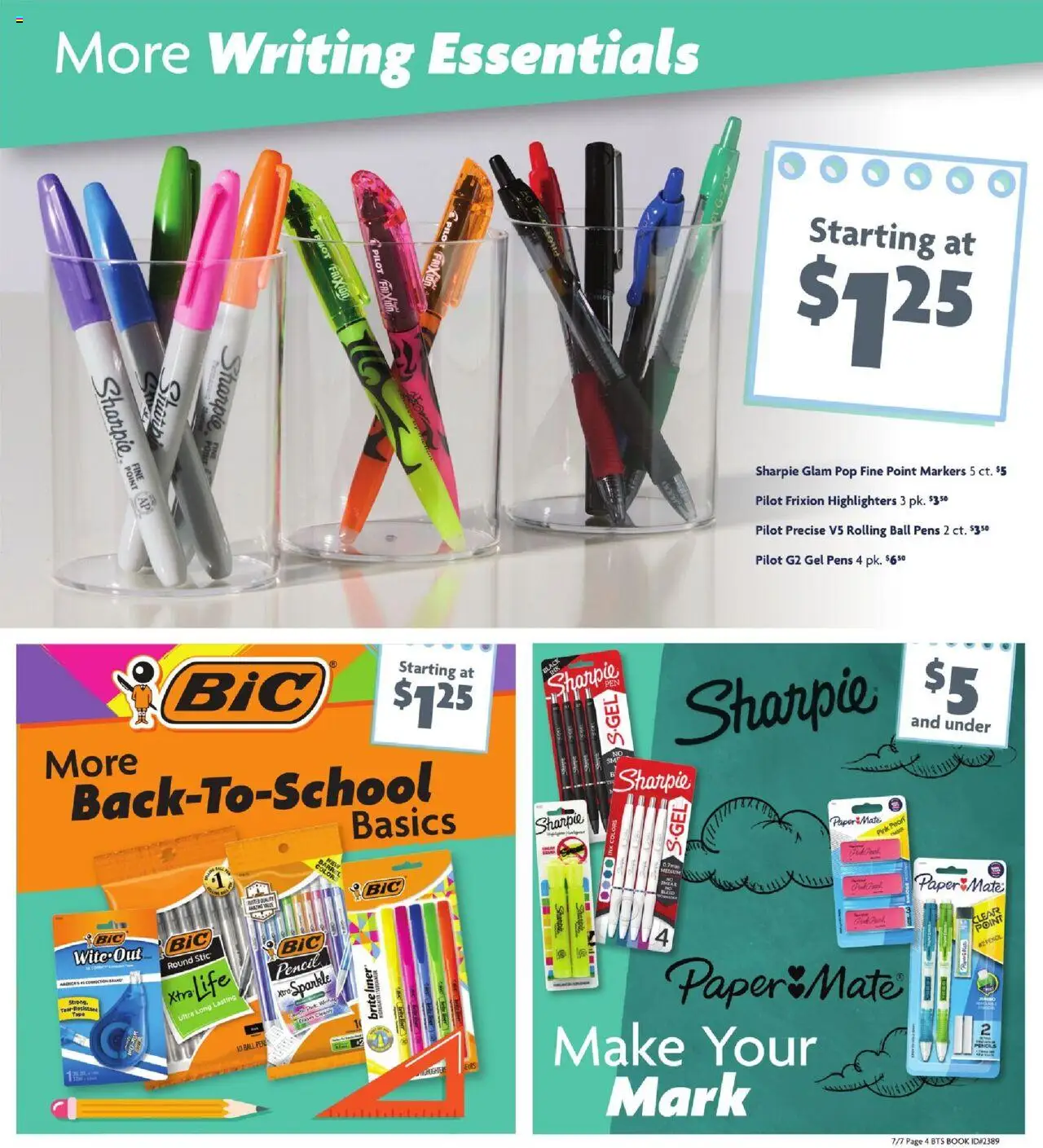 Family Dollar Back to School - valid from 07.07.2025 | Page: 4 | Products: Pencil, Ink