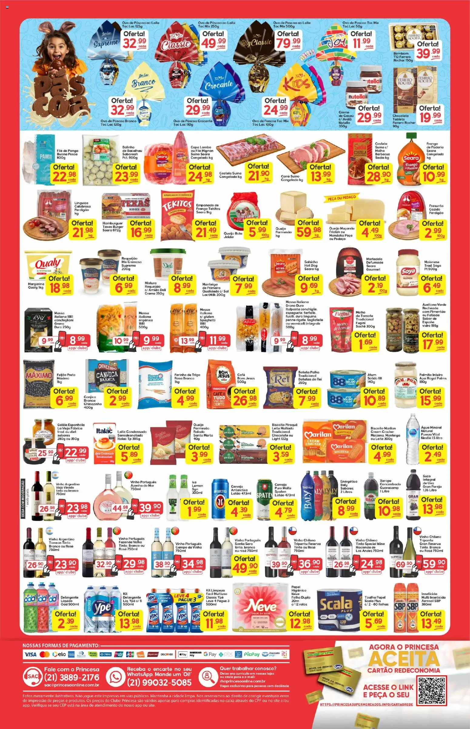 Princesa Folheto - válido de 02.04.2026 | Página: 2 | Produtos: Farinha de trigo, Chocolate, Batata palha, Atum