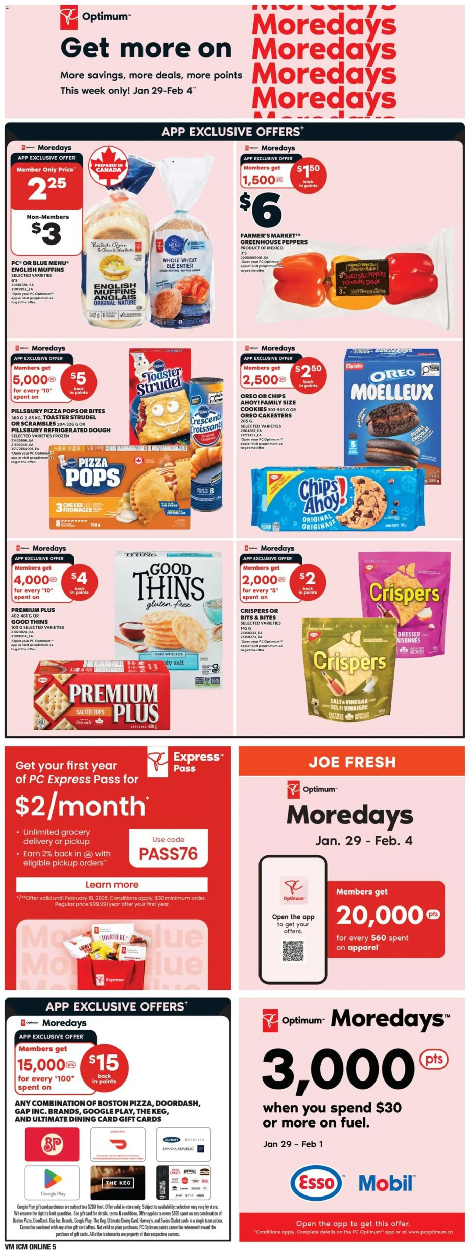 Valu Mart flyer valid from 29.01.2026 | Page: 7 | Products: Cookies, PC, Fryer, Pizza