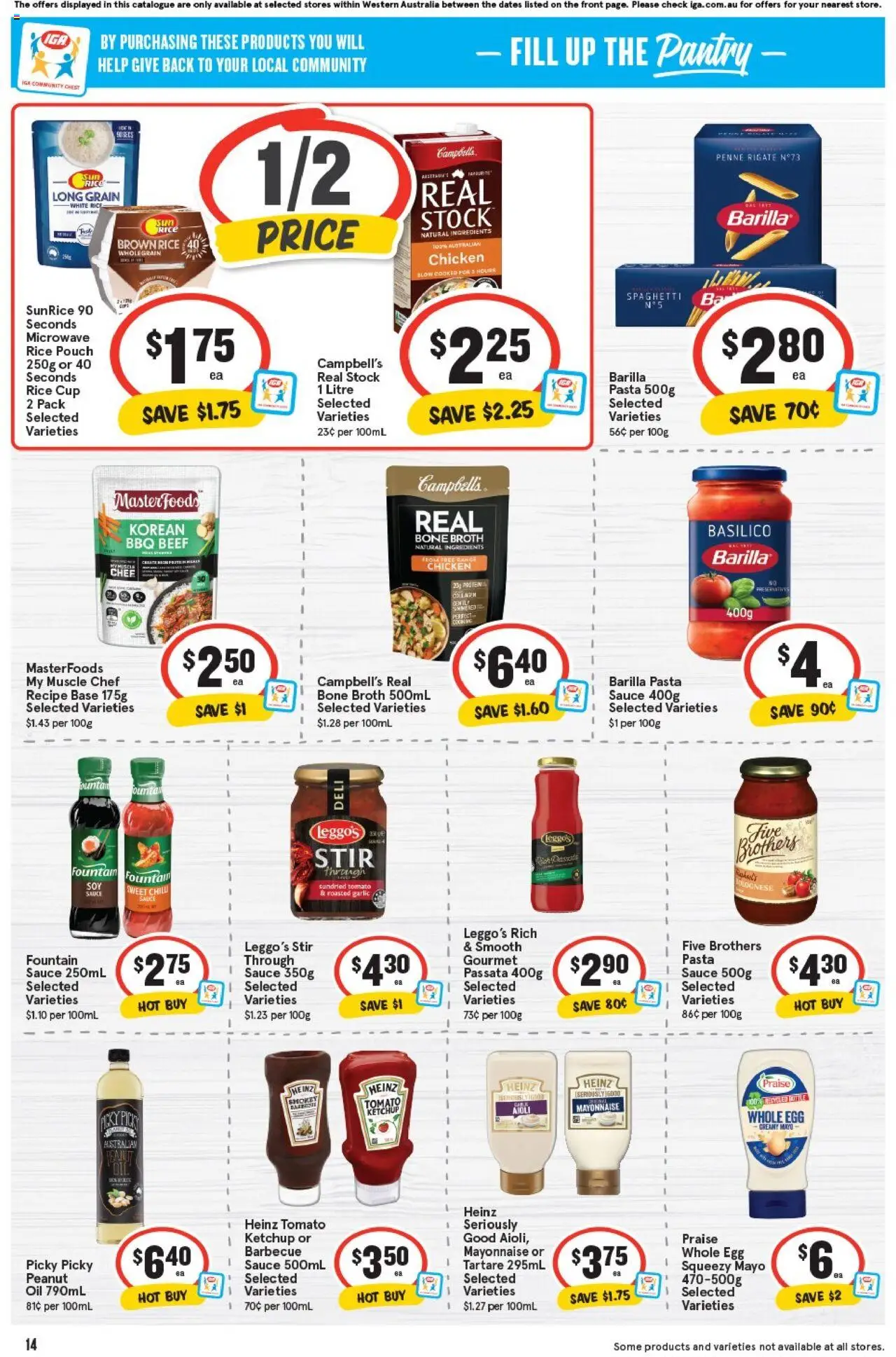 IGA catalogue - valid from 20.08.2025 | Page: 14 | Products: Chicken, Sauce, Fountain, Garlic