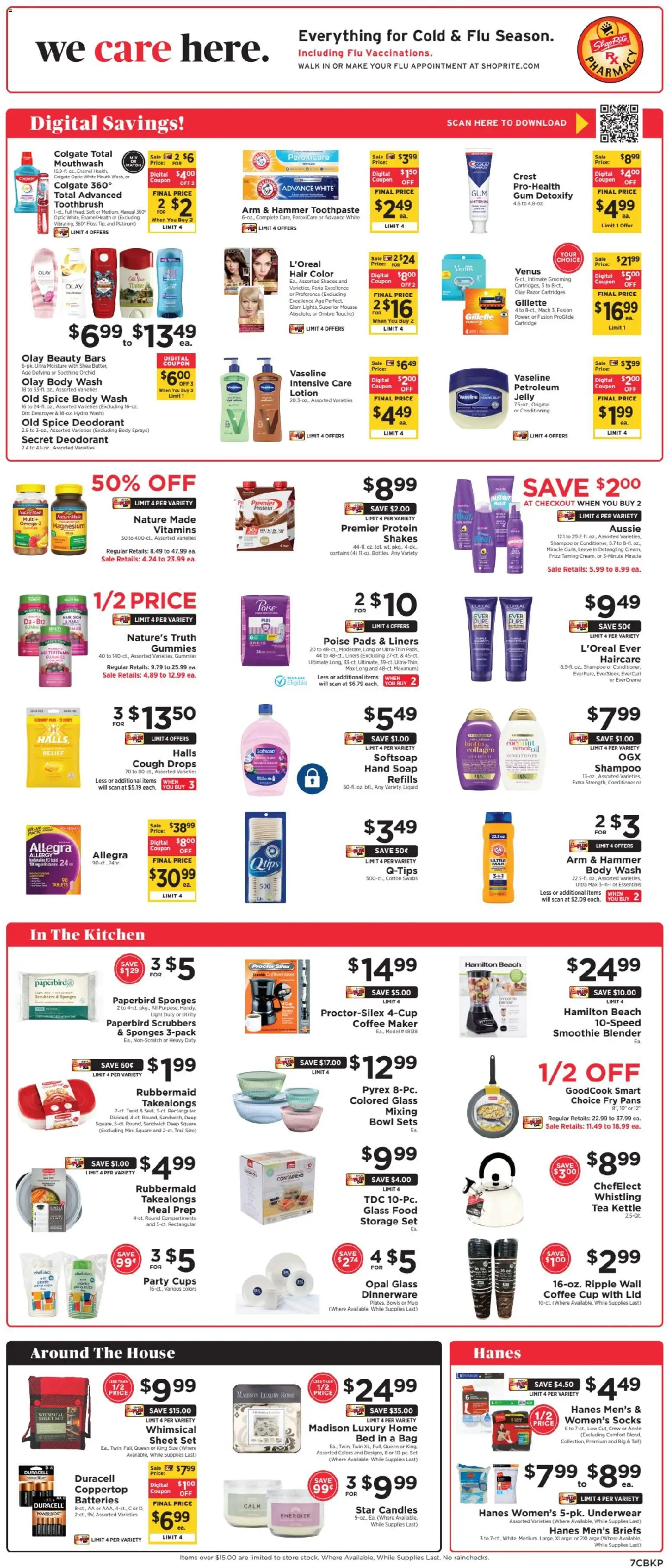ShopRite Weekly Ad - valid from 20.02.2026 | Page: 7 | Products: Bed, Mouthwash, Underwear, Bag