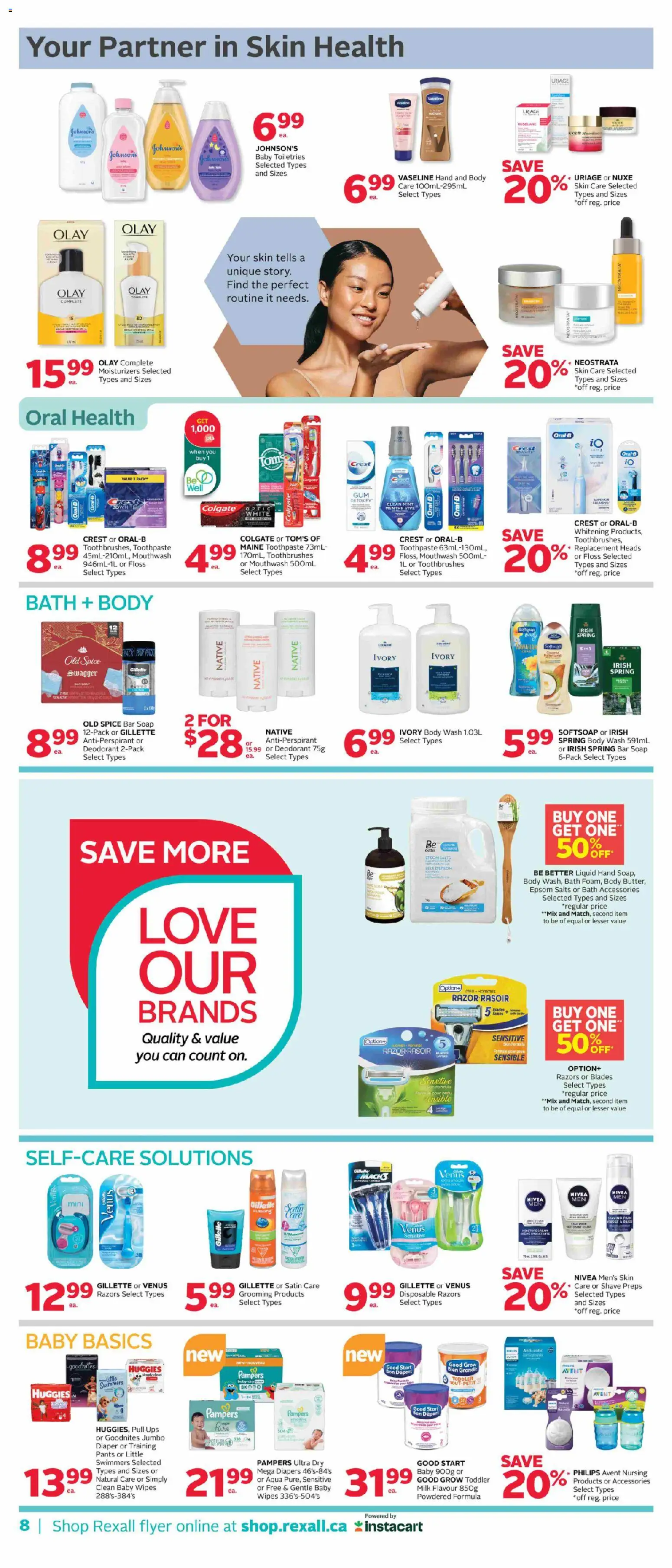 Rexall flyer valid from 02.01.2026 | Page: 15 | Products: Soap, Deodorant, Antiperspirant, Bath