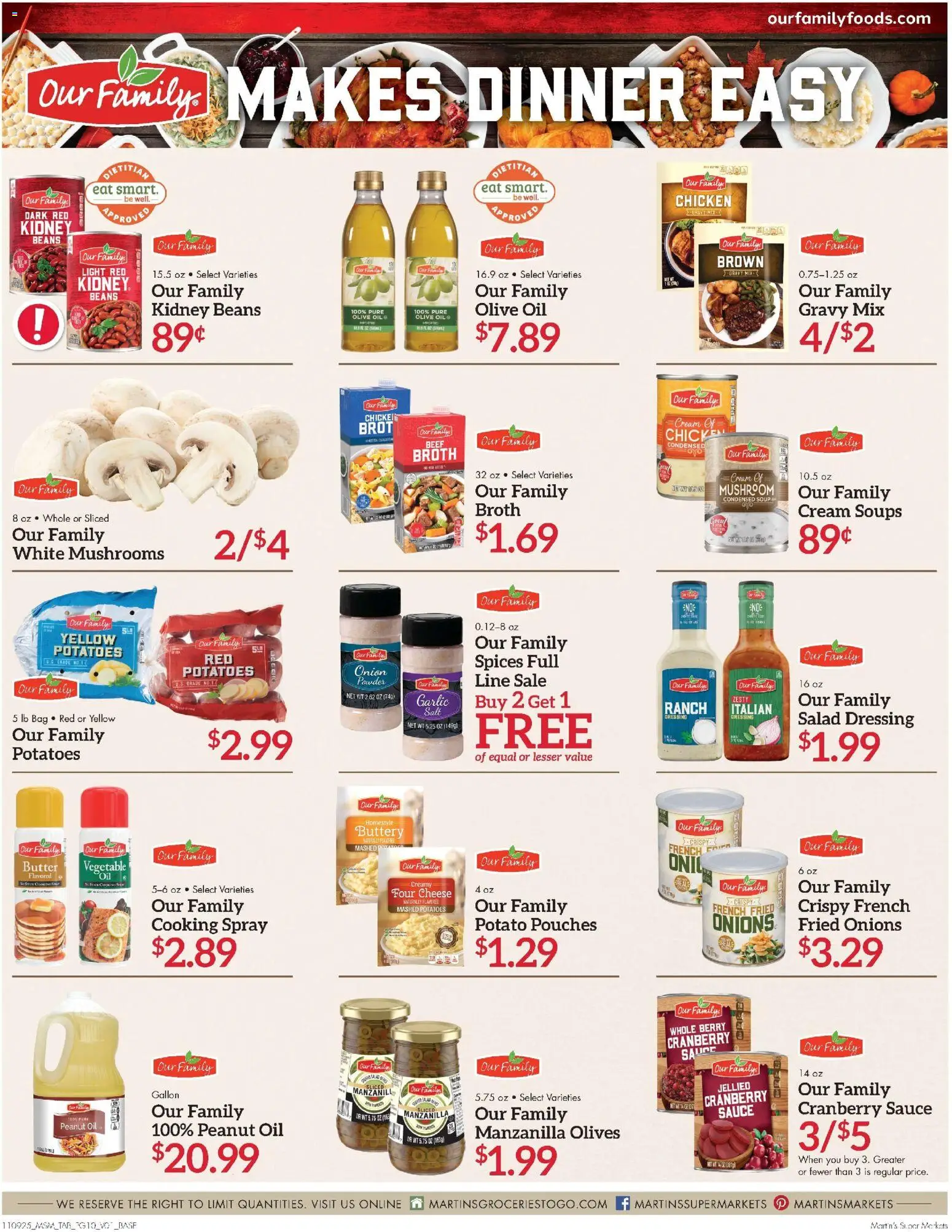Martin’s Weekly Ad - valid from 09.11.2025 | Page: 10 | Products: Mushrooms, Powder, Butter, Onion