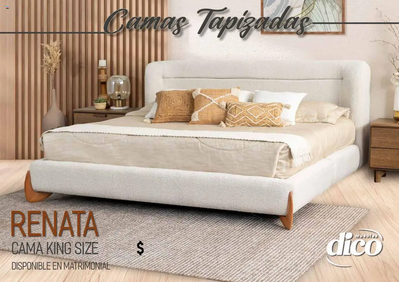 Nuevas ofertas de Muebles Dico válidas en toda la República Mexicana desde el 25.09.2025. ¡Encuentra las mejores ofertas en Muebles Dico - Catálogo Camas Topazidas! | Página: 52 | Productos: Cama