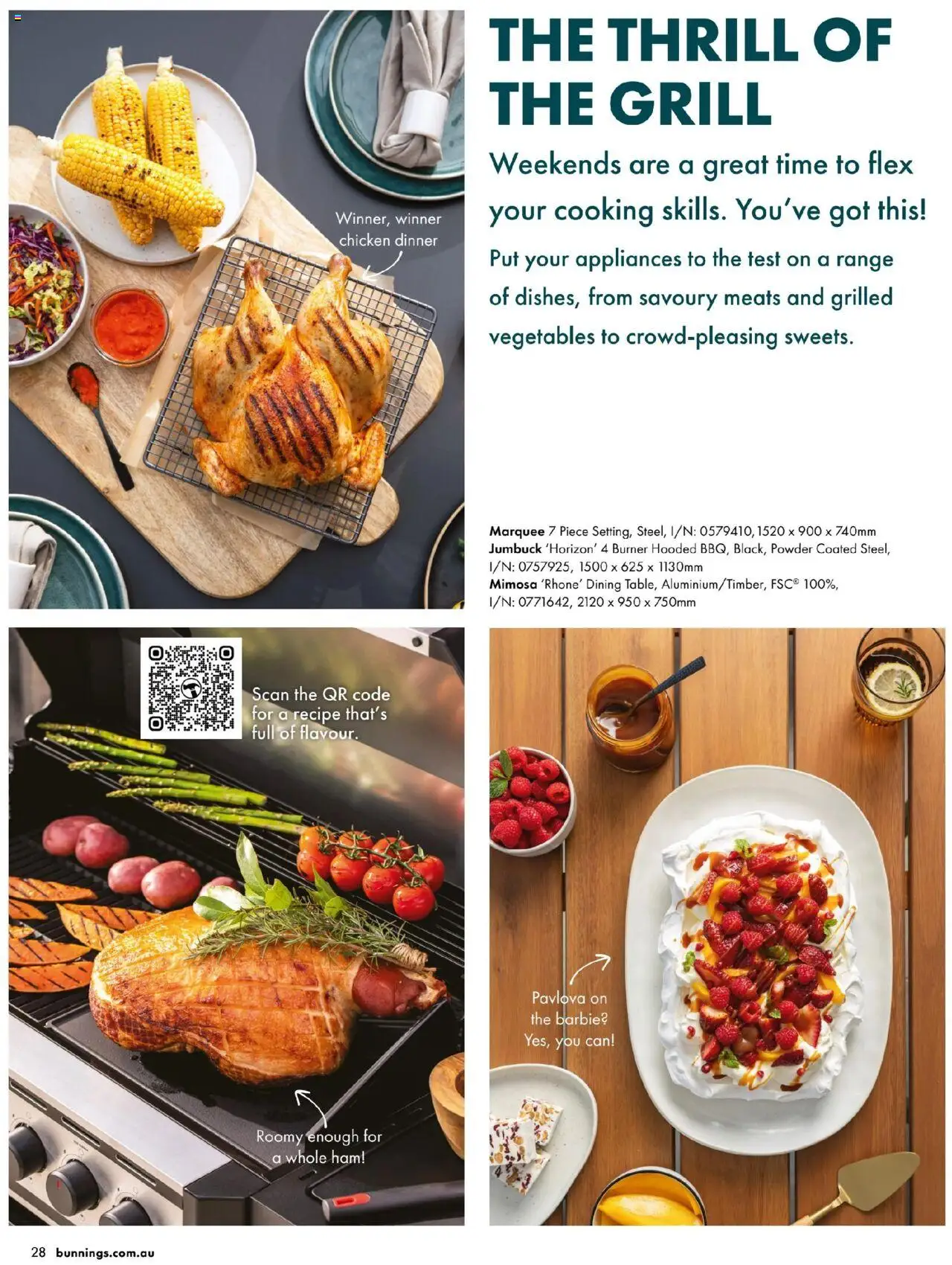 Bunnings Warehouse catalogue - valid from 25.08.2025 | Page: 28 | Products: Ham, Chicken, Vegetables, Grill