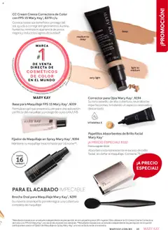 Nuevas ofertas de Mary Kay válidas en toda la República Mexicana desde el 01.09.2025. ¡Encuentra las mejores ofertas en Base para Maquillaje FPS 15 Mary Kay, Fórmula en gel que prepara tu piel para una aplicación perfecta del maquillaje y protege de rayos UVA/UVB.! | Página: 35 | Productos: Crema, Brillo, Maquillaje, Corrector