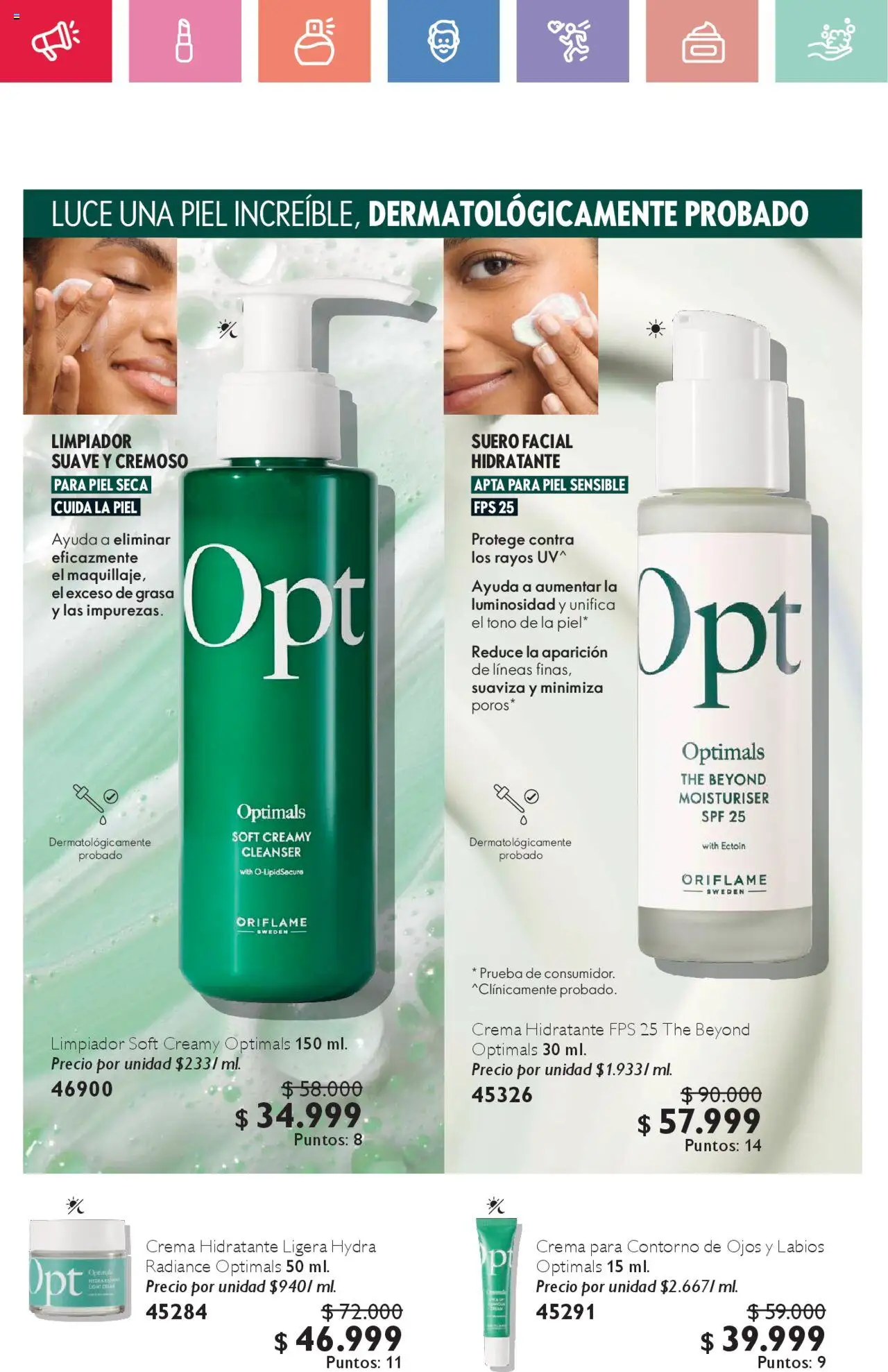 Oriflame revista - valida desde el 02.08.2025 | Página: 52 | Productos: Crema, Limpiador, Contorno, Contorno de ojos