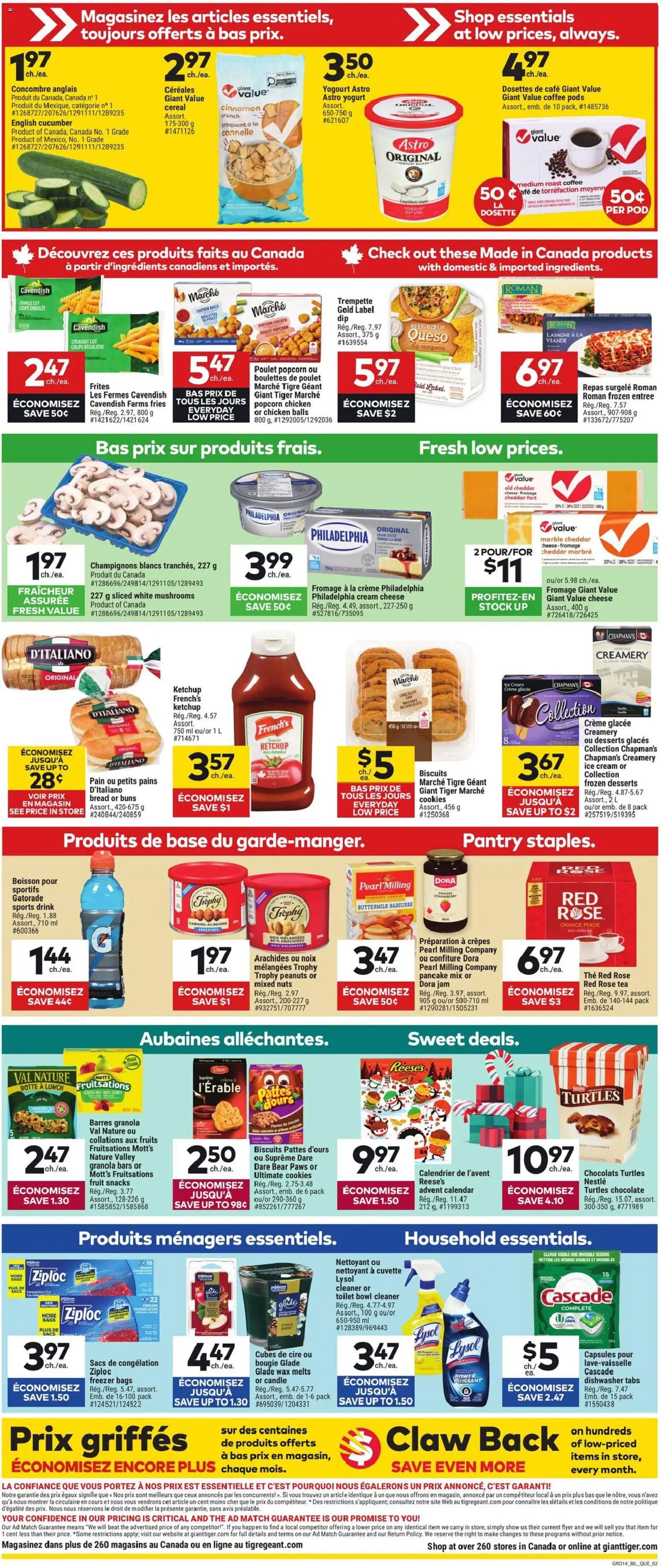 Giant Tiger flyer valid from 05.11.2025 | Page: 2 | Products: Ketchup, Nuts, Ice cream, Yogurt