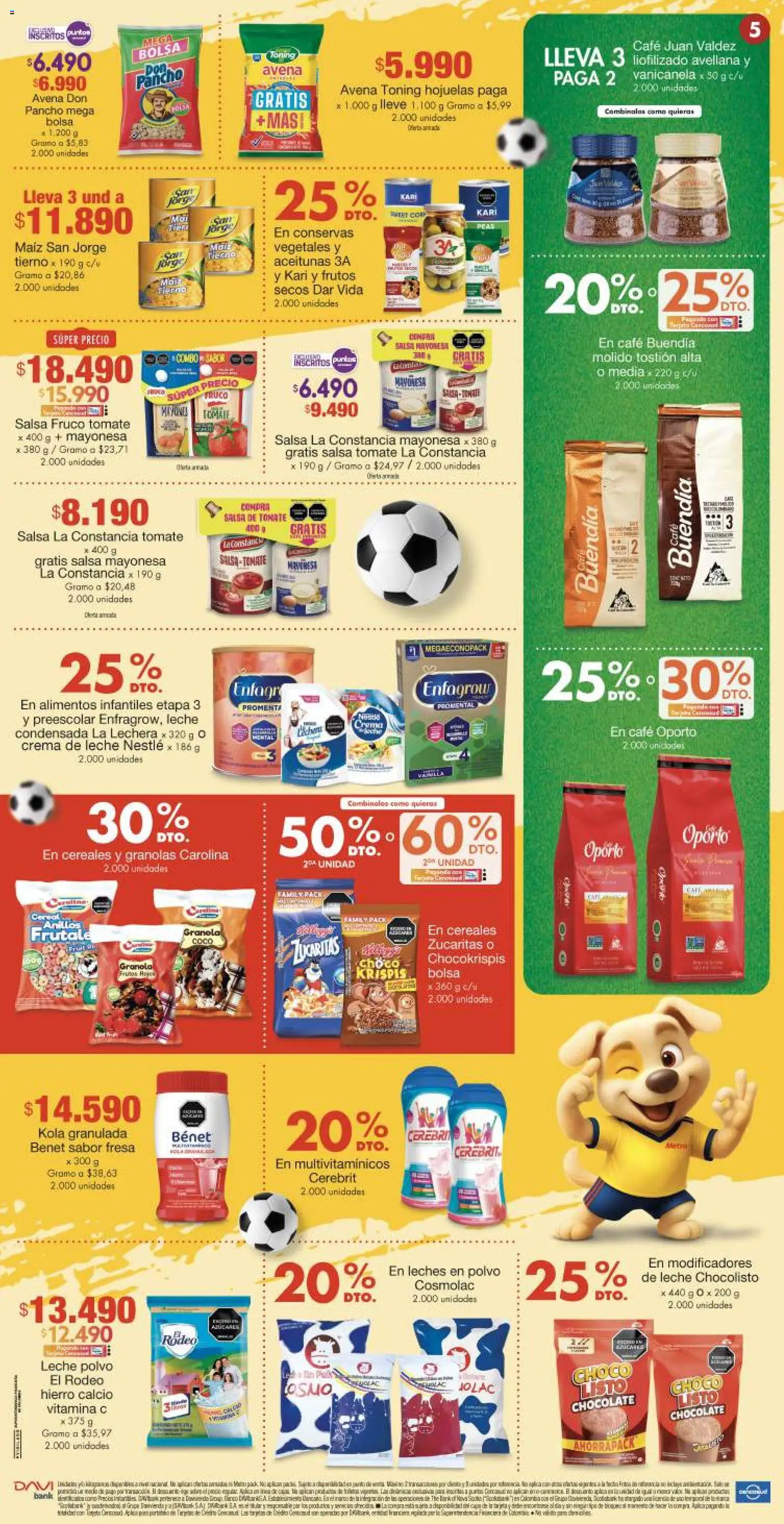 Metro revista - valida desde el 12.02.2026 | Página: 5 | Productos: Fresa, Avena, Leche, Aceitunas