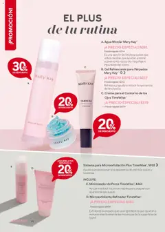 Nuevas ofertas de Mary Kay válidas en toda la República Mexicana desde el 01.09.2025. ¡Encuentra las mejores ofertas en Agua Micelar Mary Kay, Es una opción de limpieza suave que utiliza micelas que ayudan a retirar suavemente restos de maquillaje e impurezas del rostro.! | Página: 68 | Productos: Crema, Contorno, Agua, Maquillaje