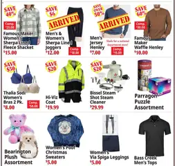 Preview of Ocean State Job Lot weekly ads valid from 20.11.2025 | Page: 17 | Products: Coat, Whiskey, Leggings