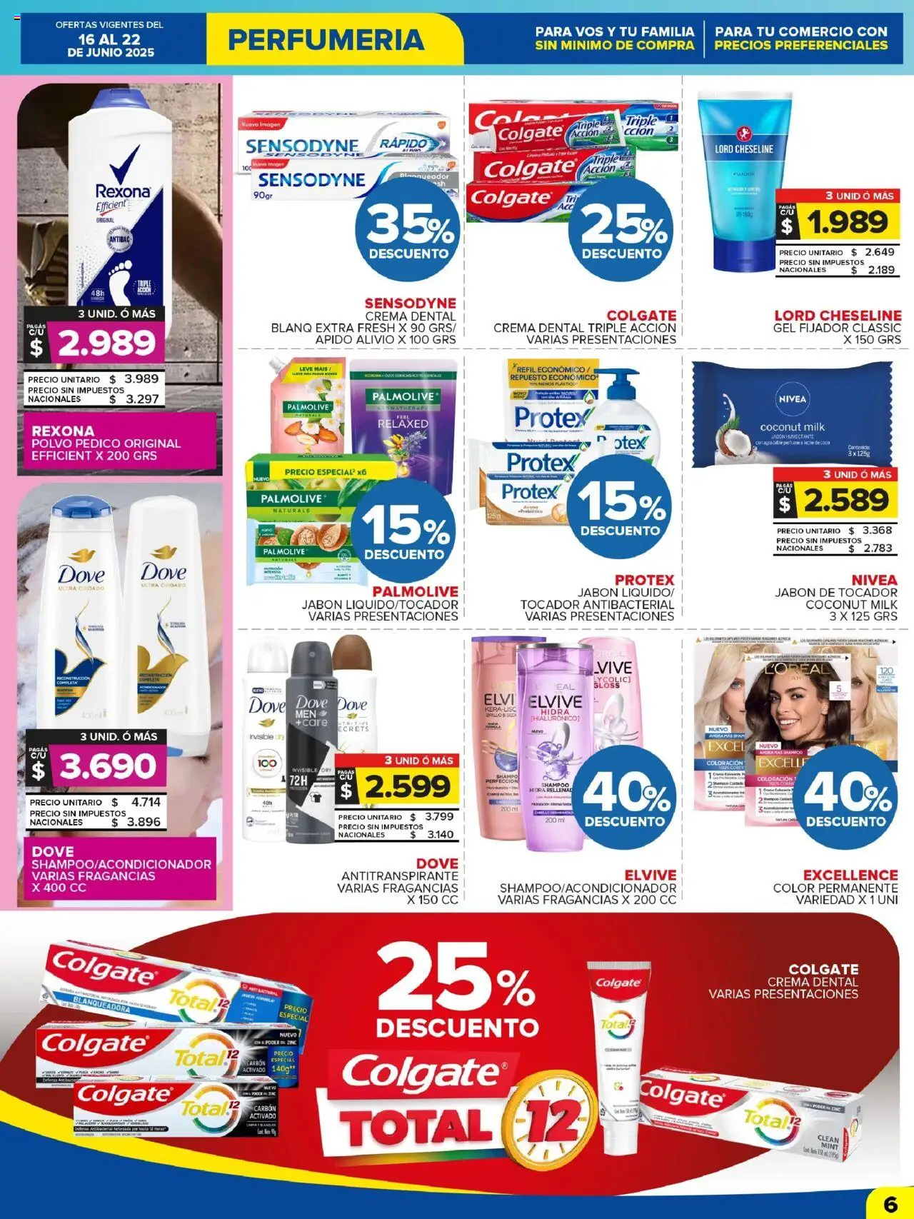 Carrefour Maxi catálogo │ válido desde el 16.06.2025 | Página: 6 | Productos: Perfume, Shampoo, Fijador, Antitranspirante