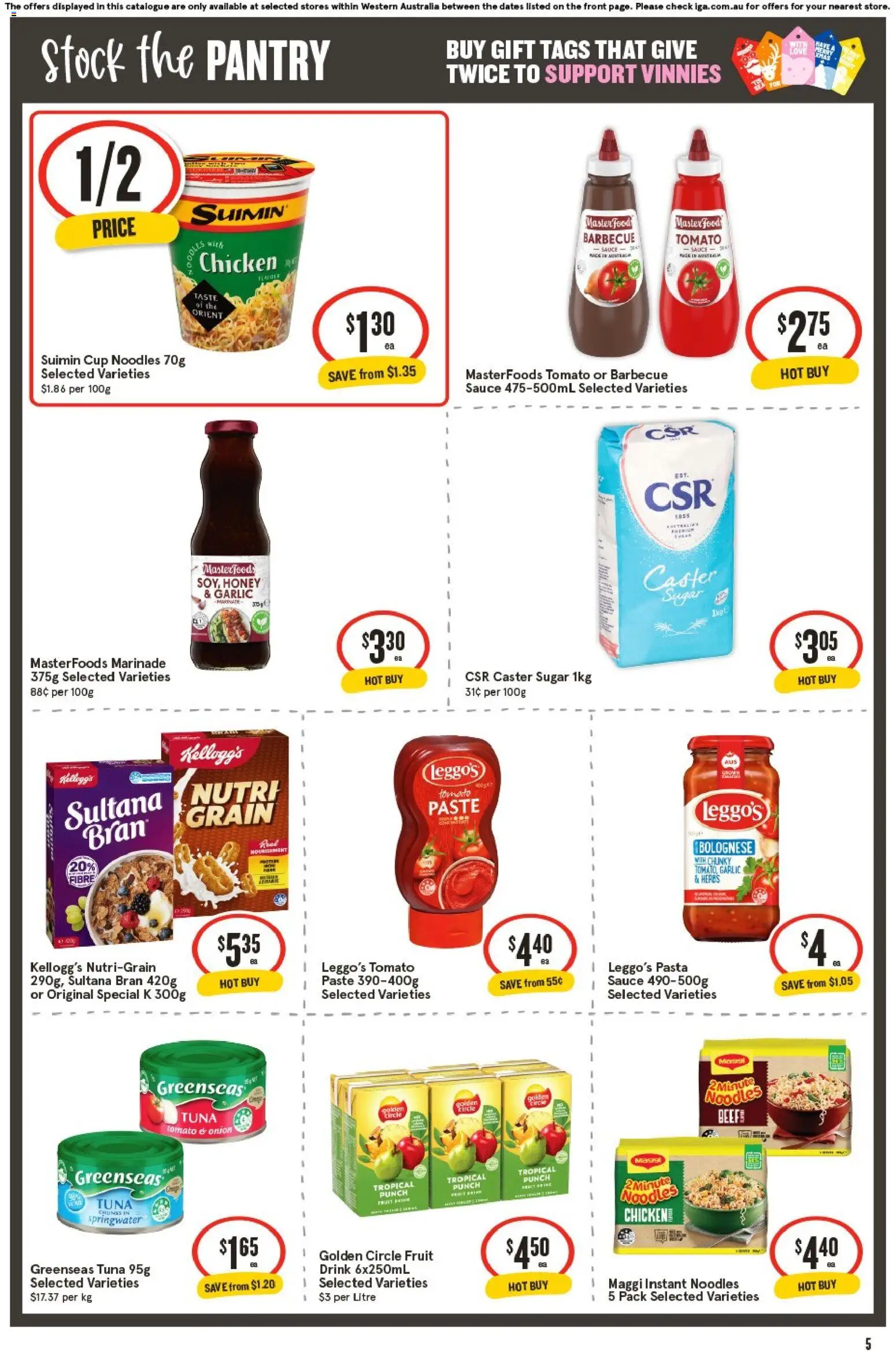 IGA catalogue - valid from 19.11.2025 | Page: 6 | Products: Honey, Chicken, Pasta, Garlic