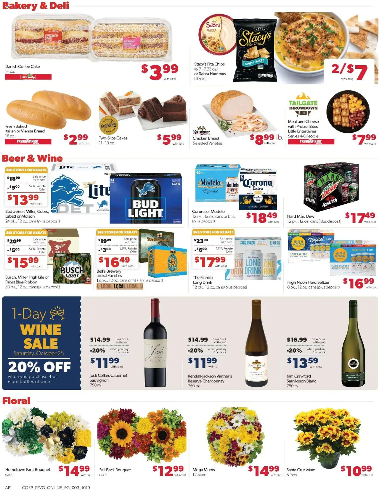Family Fare Weekly Ad - valid from 19.10.2025 | Page: 9 | Products: Coffee, Wine, Pineapple, Chips