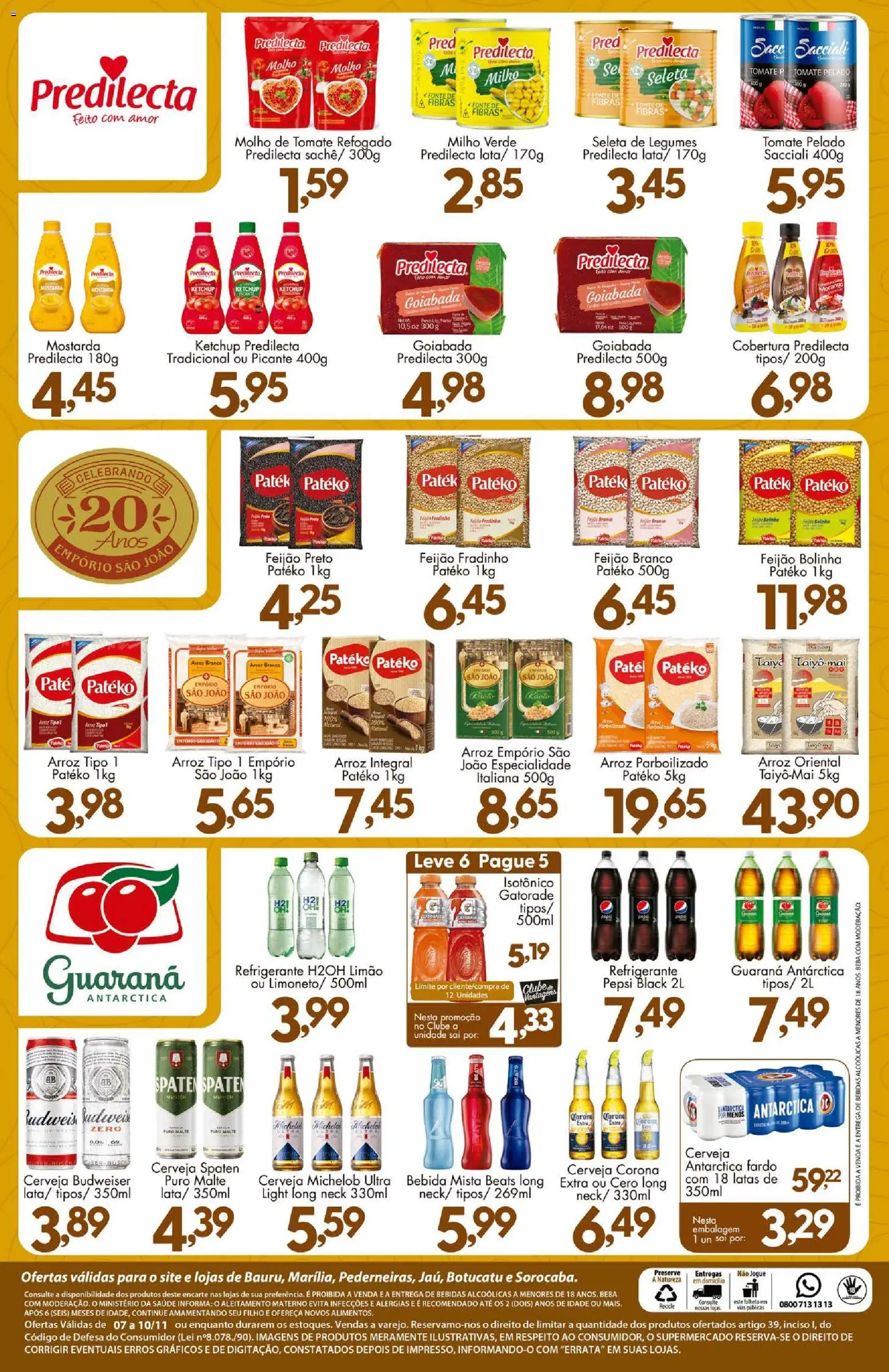 Confiança Folheto - válido de 07.11.2025 | Página: 9 | Produtos: Milho verde, Molho de tomate, Cerveja, Ketchup