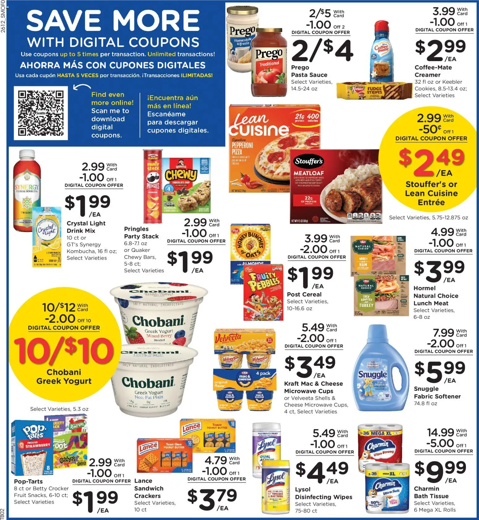 Smith's Weekly Ad - valid from 22.04.2026 | Page: 2 | Products: Toaster, Cheese, Microwave, Sauce