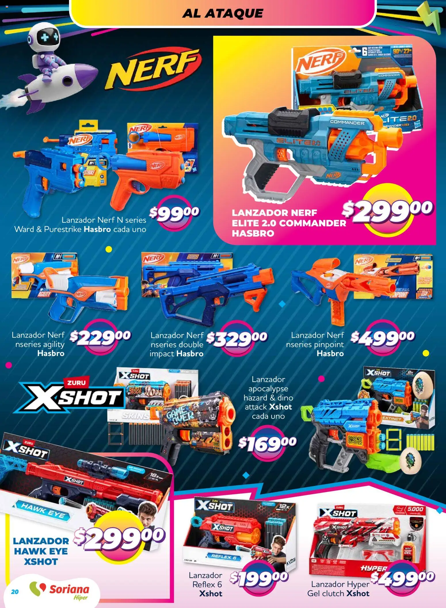 Nuevas ofertas de Soriana válidas en toda la República Mexicana desde el 27.11.2025. ¡Encuentra las mejores ofertas en Soriana - Reino de los Juguetes Súper Nacional! | Página: 20 | Productos: Shot