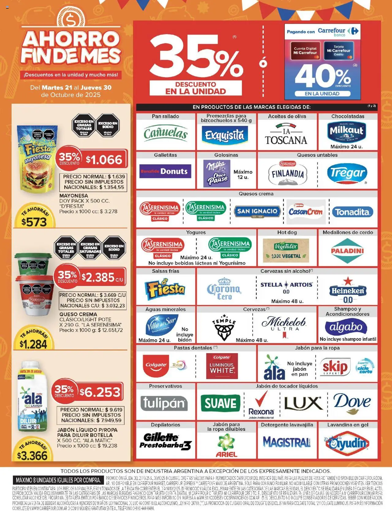 Carrefour ofertas - Catamarca │ válido desde el 21.10.2025 | Página: 6 | Productos: Banco, Shampoo, Ropa, Pan rallado