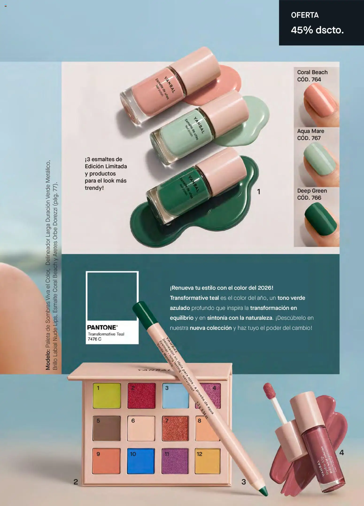 Yanbal revista - valida desde el 03.01.2026 | Página: 37 | Productos: Agua, Brillo, Delineador, Esmalte de uñas