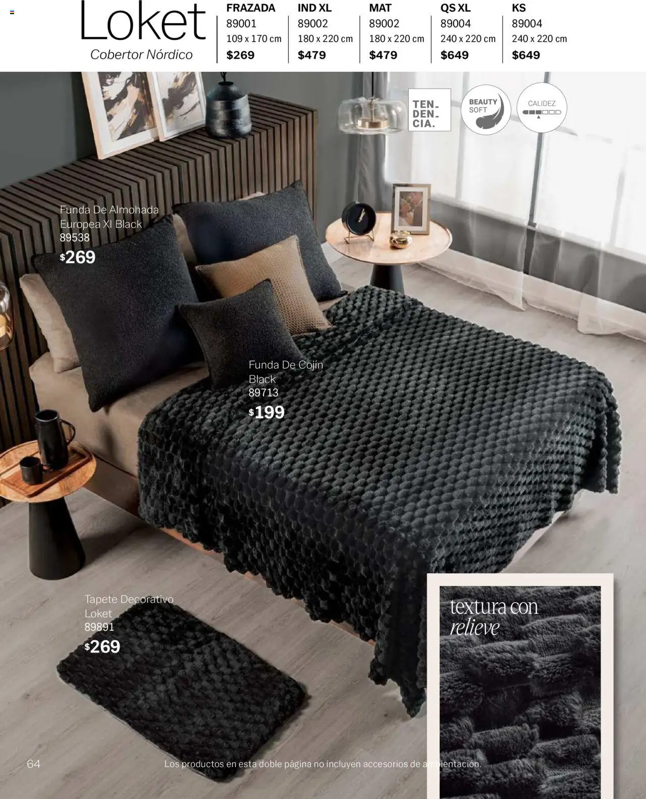 Nuevas ofertas de Vianney válidas en toda la República Mexicana desde el 15.08.2025. ¡Encuentra las mejores ofertas en Vianney - Catálogo Invierno! | Página: 66 | Productos: Cobertor, Funda, Funda de almohada, Tapete