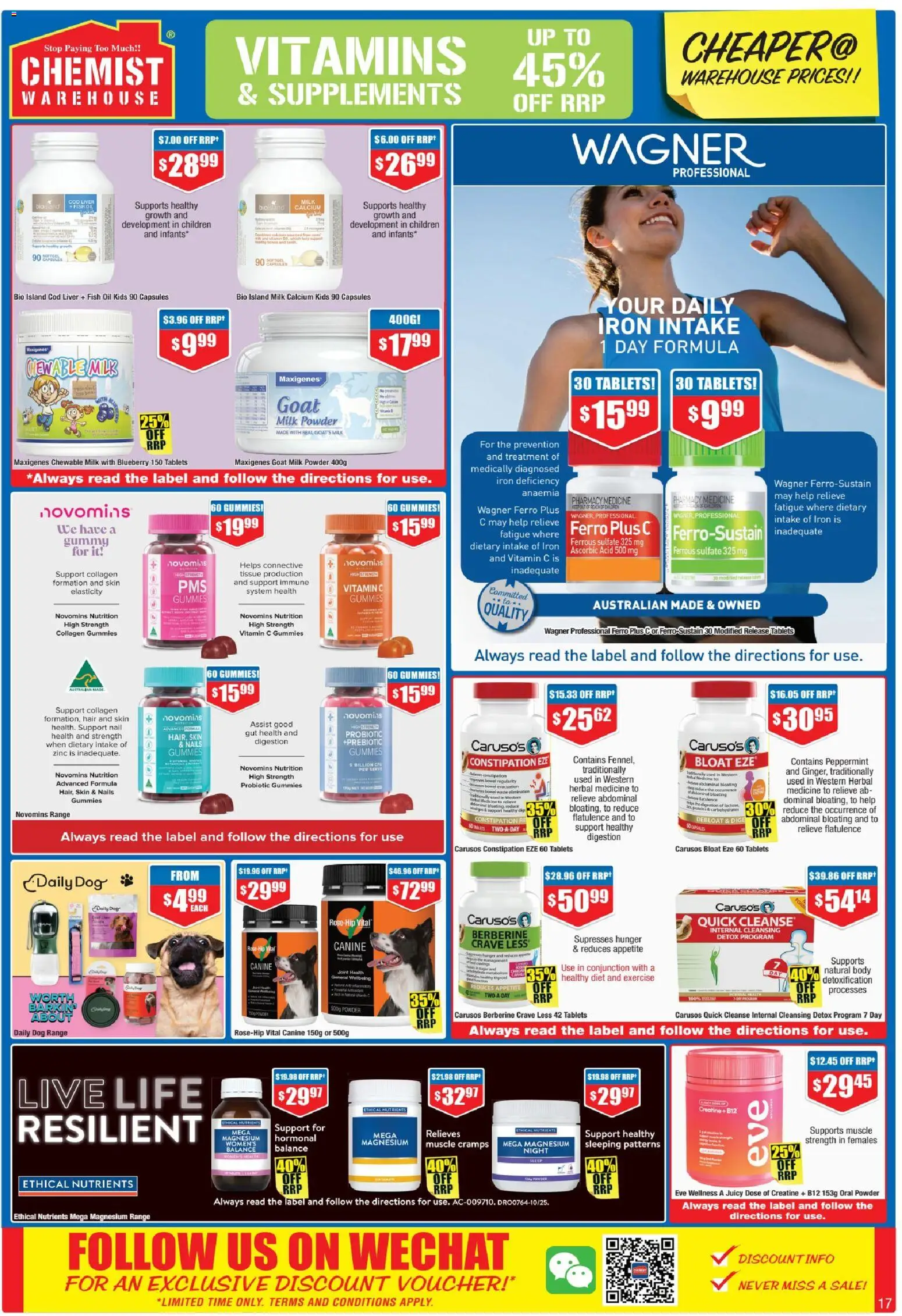 Chemist Warehouse catalogue - valid from 01.01.2026 | Page: 17 | Products: Milk, Iron, Treatment, Tablets
