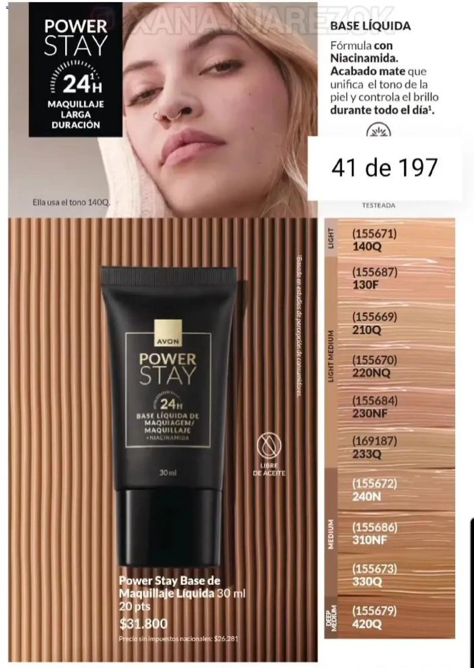 Catálogo AVON Campaña 15/2025 │ válido desde el 23.10.2025 | Página: 35 | Productos: Mate, Aceite, Maquillaje, Brillo