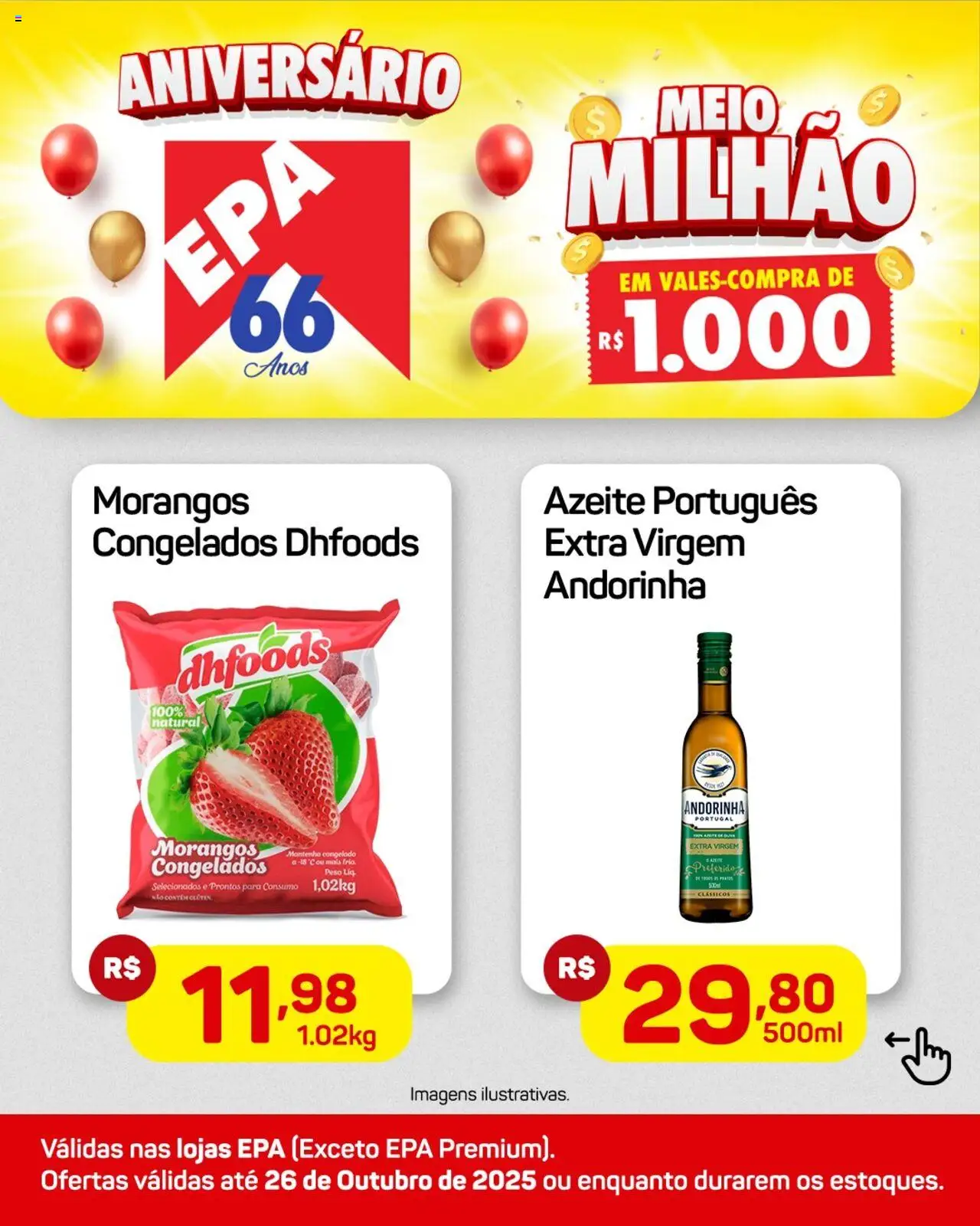 EPA Folheto - válido de 20.10.2025 | Página: 3 | Produtos: Morangos, Azeite