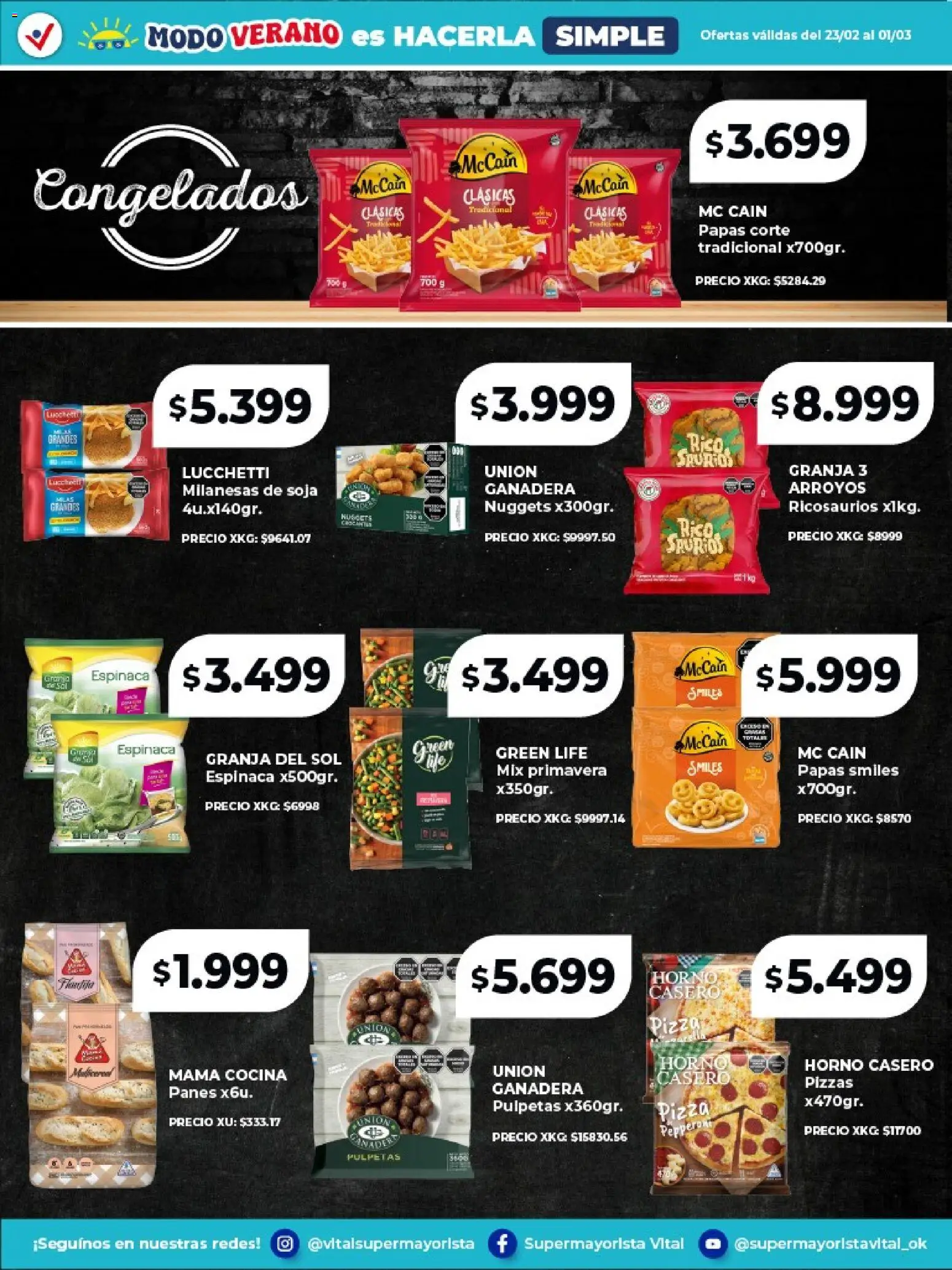 Vital - Especial de frescos │ válido desde el 23.02.2026 | Página: 7 | Productos: Horno, Cocina, Pizza, Espinaca