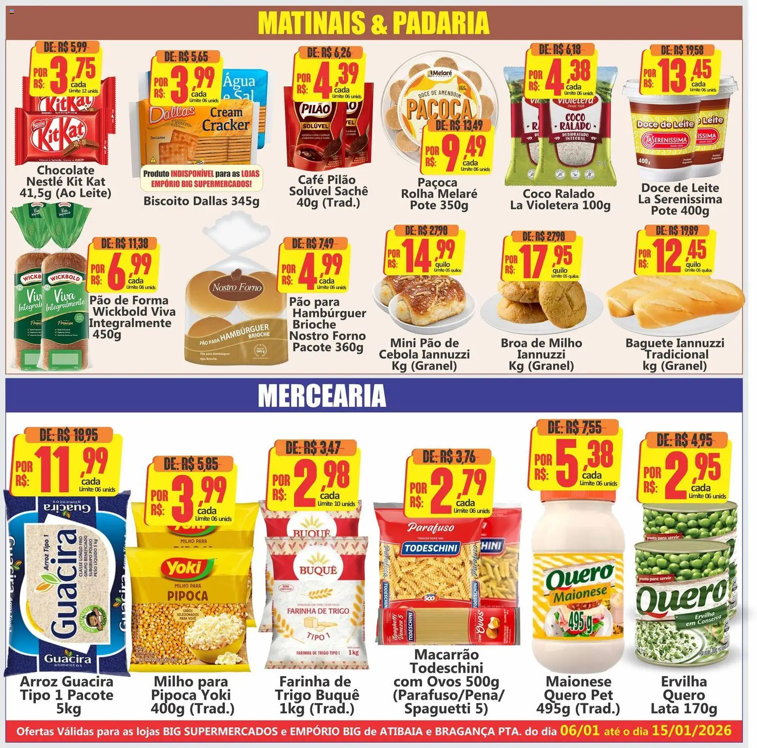 Big Supermercados Folheto - válido de 06.01.2026 | Página: 5 | Produtos: Forno, Cebola, Café, Macarrão
