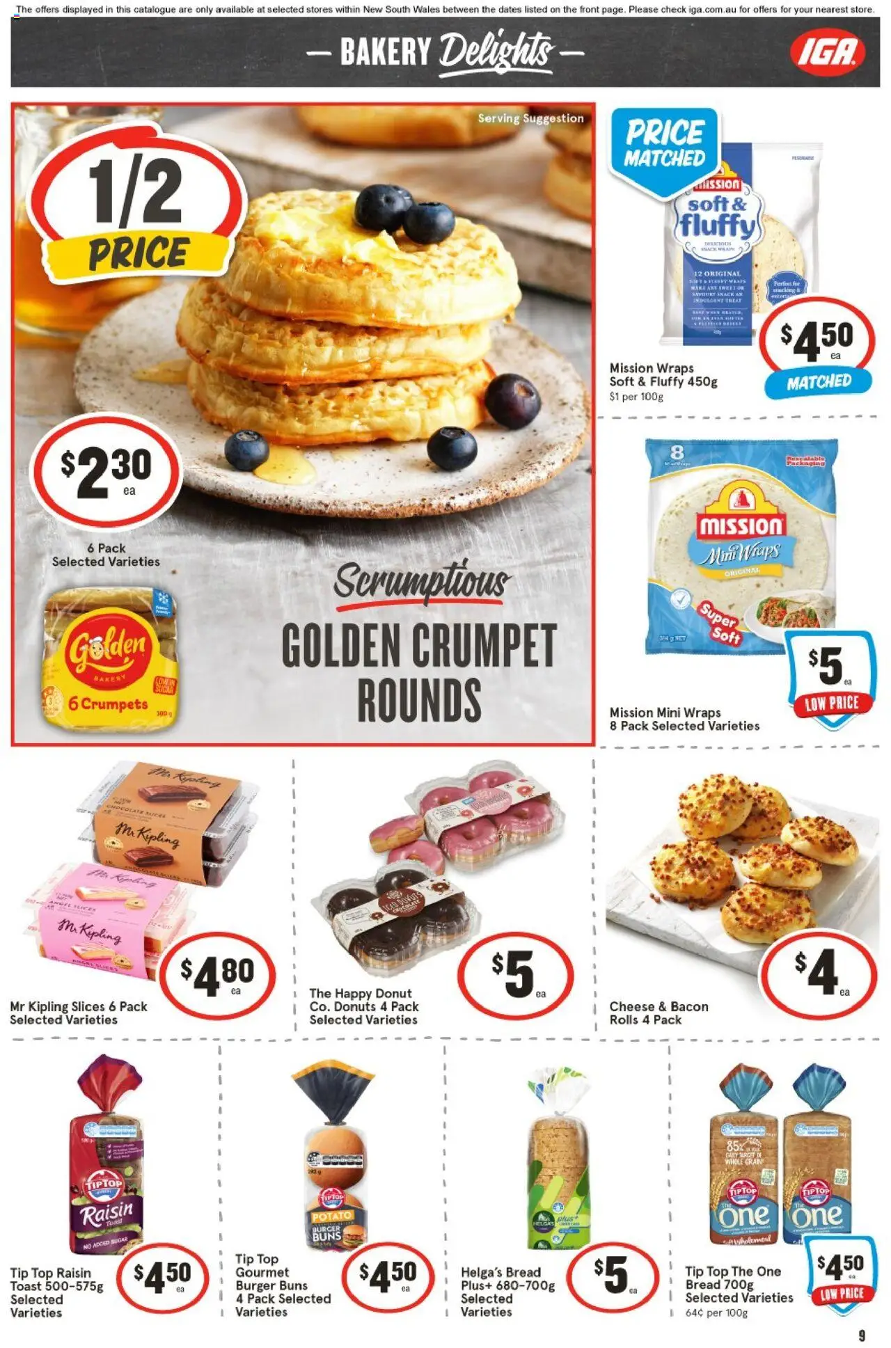 IGA catalogue - valid from 13.08.2025 | Page: 10 | Products: Cheese, Donuts, Bread, Chocolate