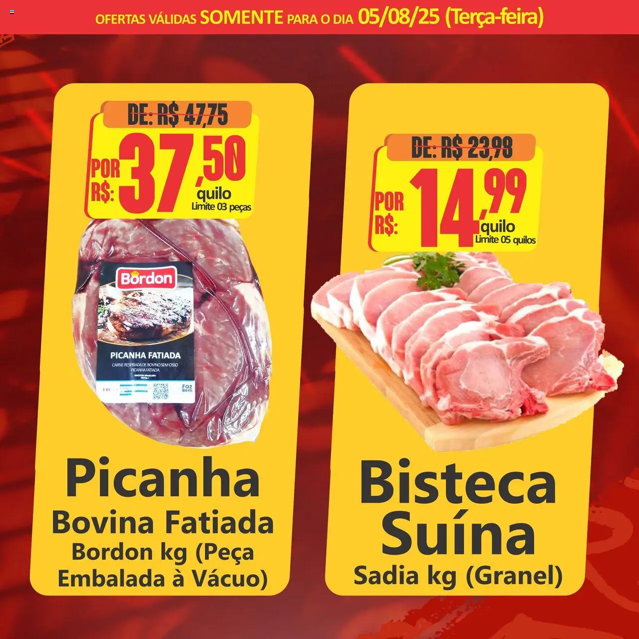 Big Supermercados Folheto - válido de 05.08.2025 | Página: 2 | Produtos: Picanha, Carne