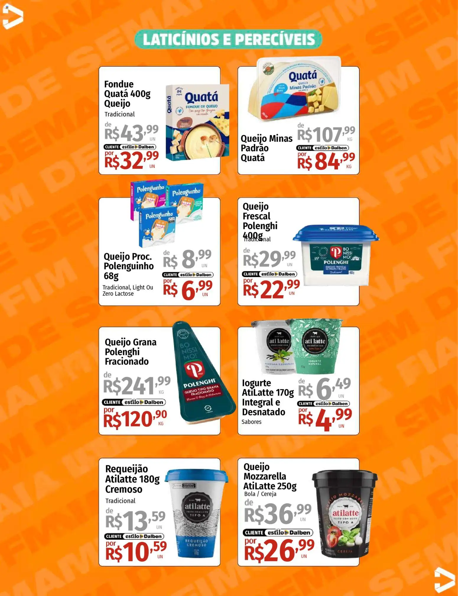 Supermercado Dalben Folheto - válido de 17.04.2026 | Página: 10 | Produtos: Cereja, Leite, Queijo, Requeijão