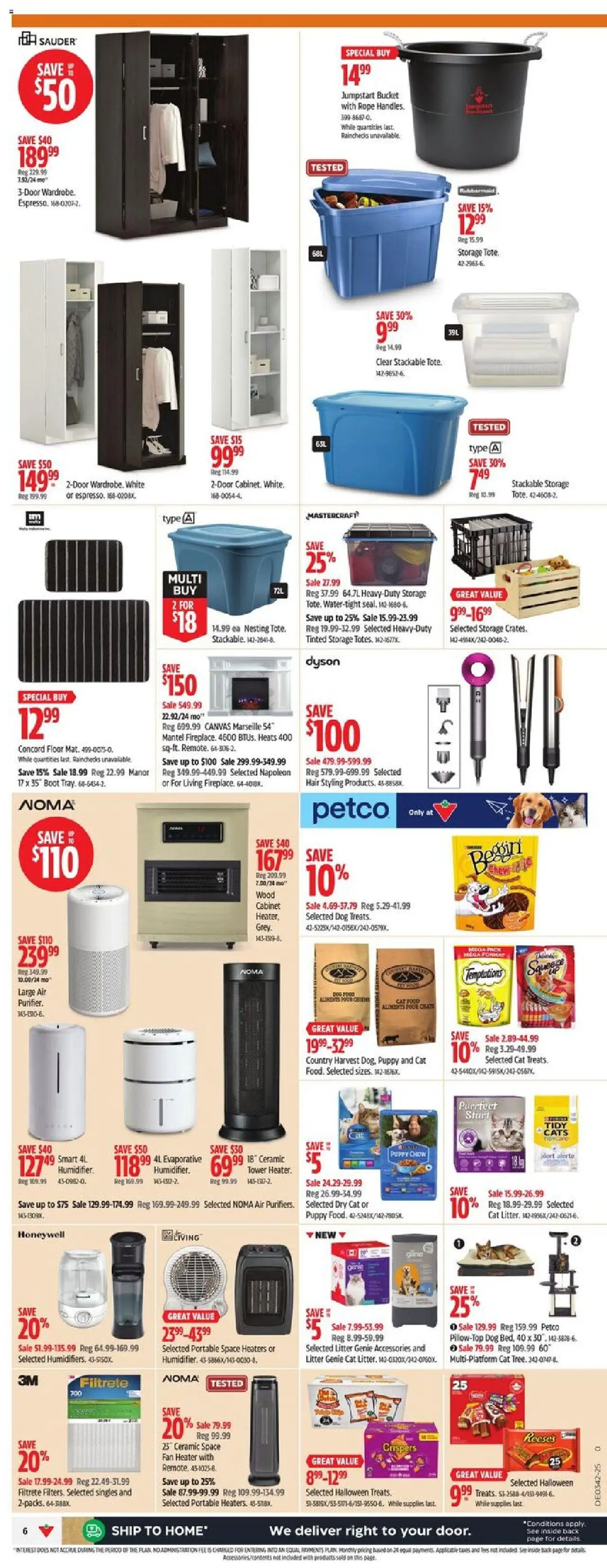 Canadian Tire flyer valid from 10.10.2025 | Page: 8 | Products: Fan, Cabinet