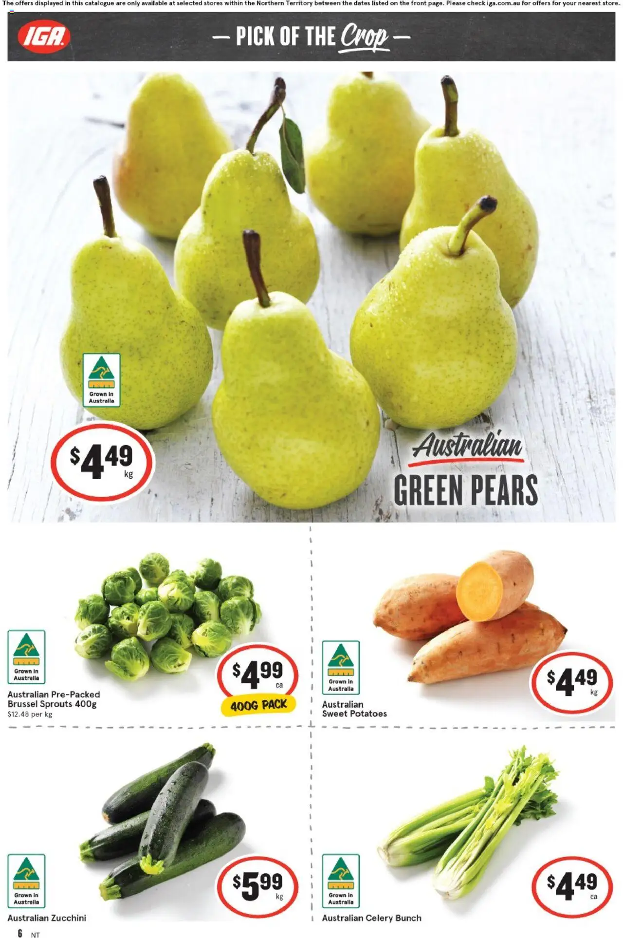 IGA catalogue - valid from 13.08.2025 | Page: 6 | Products: Potatoes, Zucchini