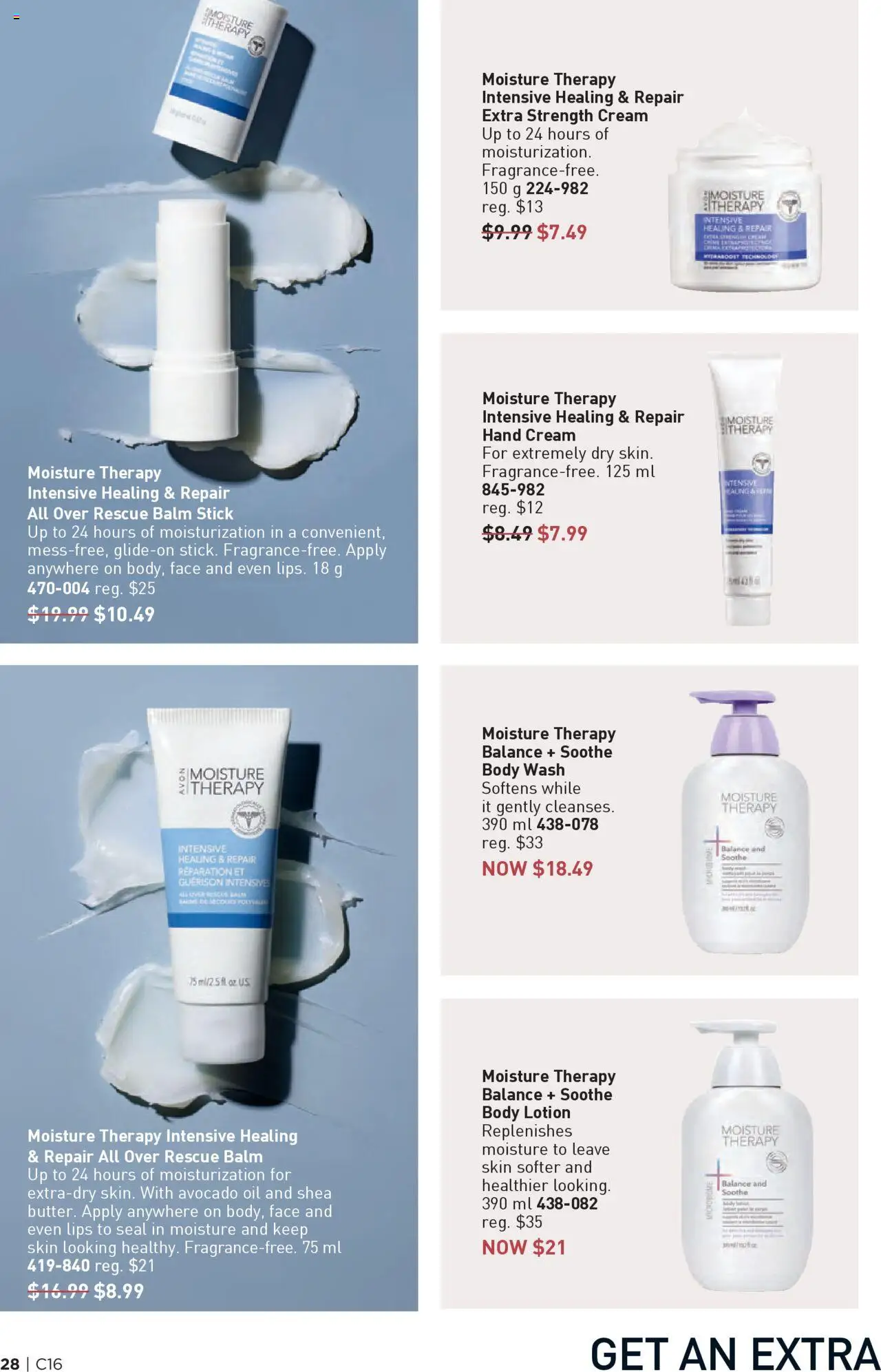 Avon flyer valid from 31.07.2025 | Page: 28 | Products: Cream, Body lotion, Hand cream, Oil