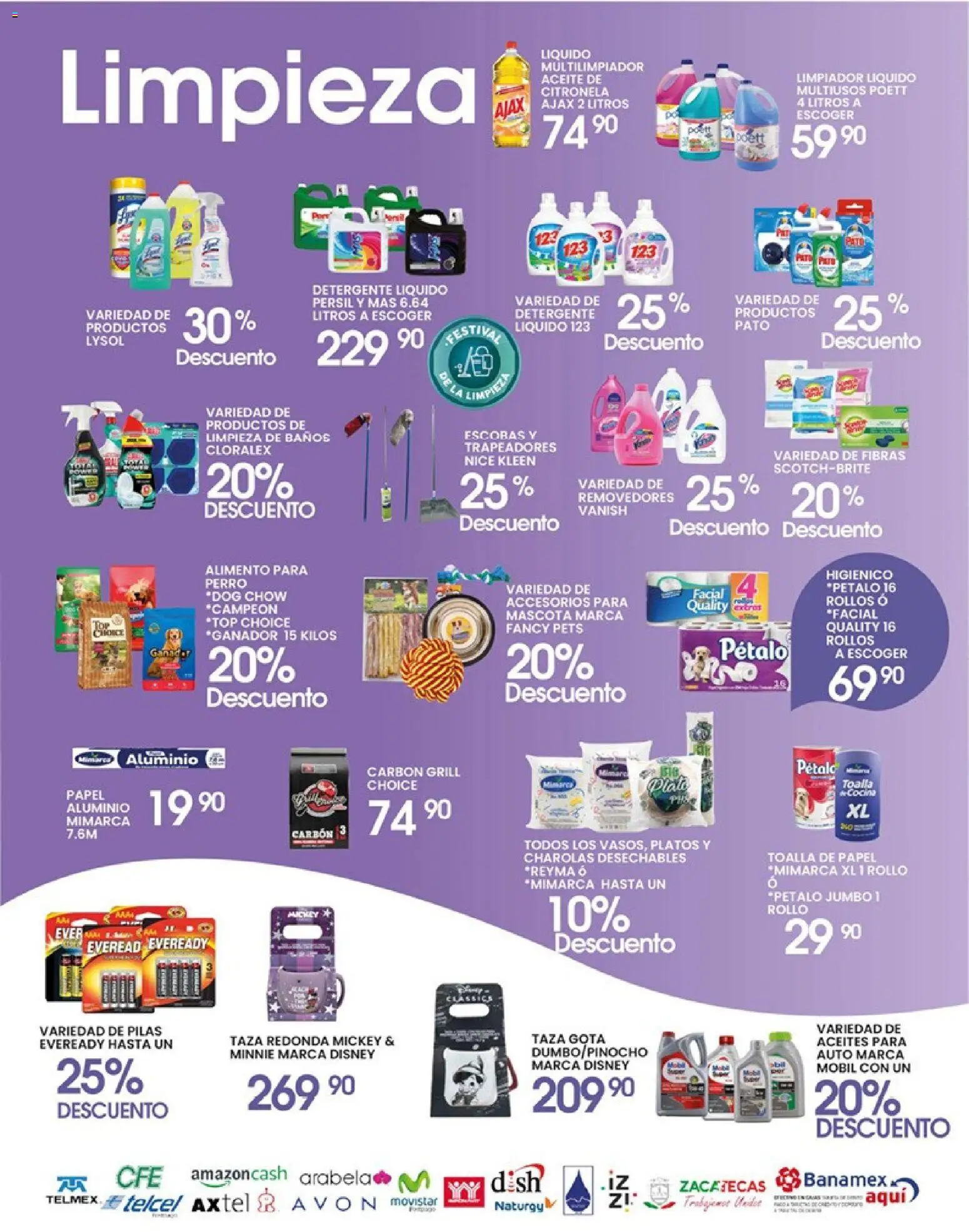 Nuevas ofertas de Alsuper válidas en toda la República Mexicana desde el 24.04.2026. ¡Encuentra las mejores ofertas en Alsuper folleto Calera! | Página: 5 | Productos: Detergente, Taza, Limpiador, Pilas