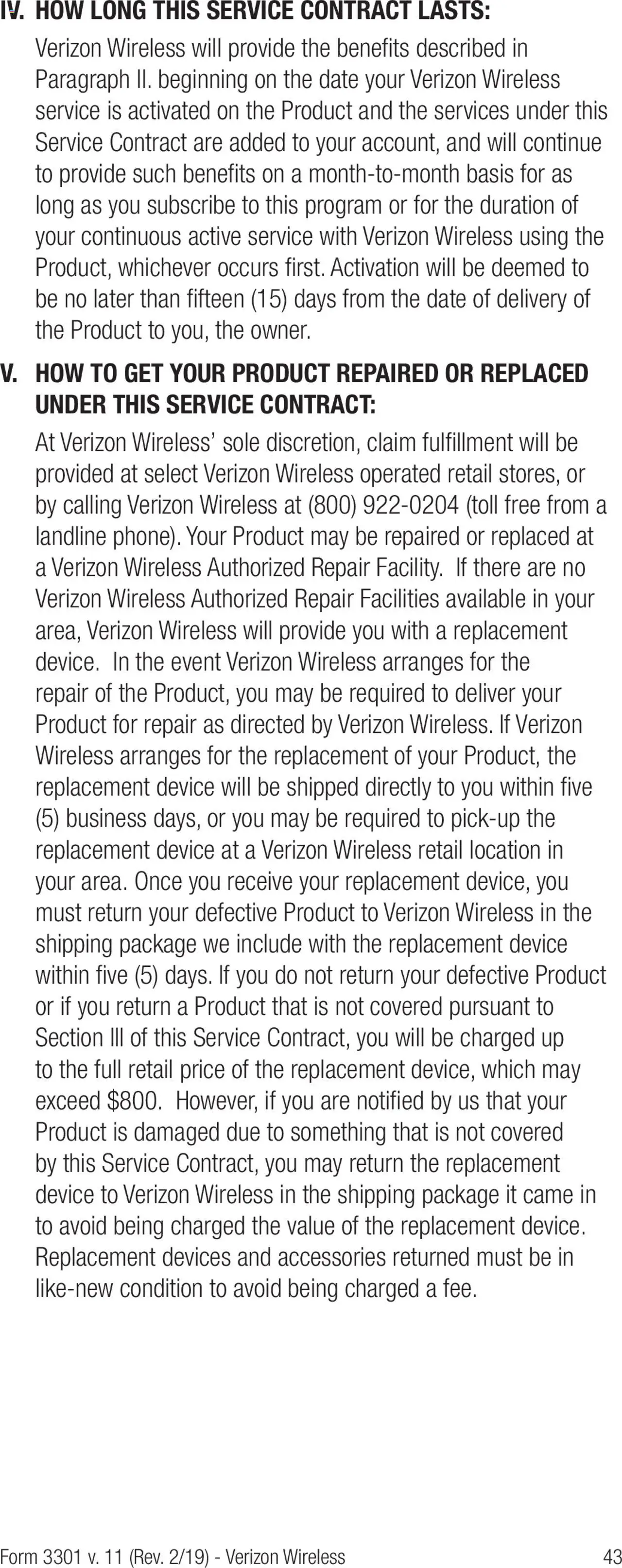 Verizon Total Mobile Protection: For New York customers only - valid from 13.03.2025 | Page: 43 | Products: Date