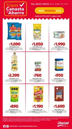Vista previa Hipermercado Libertad - CANASTA válido desde el 21.11.2025