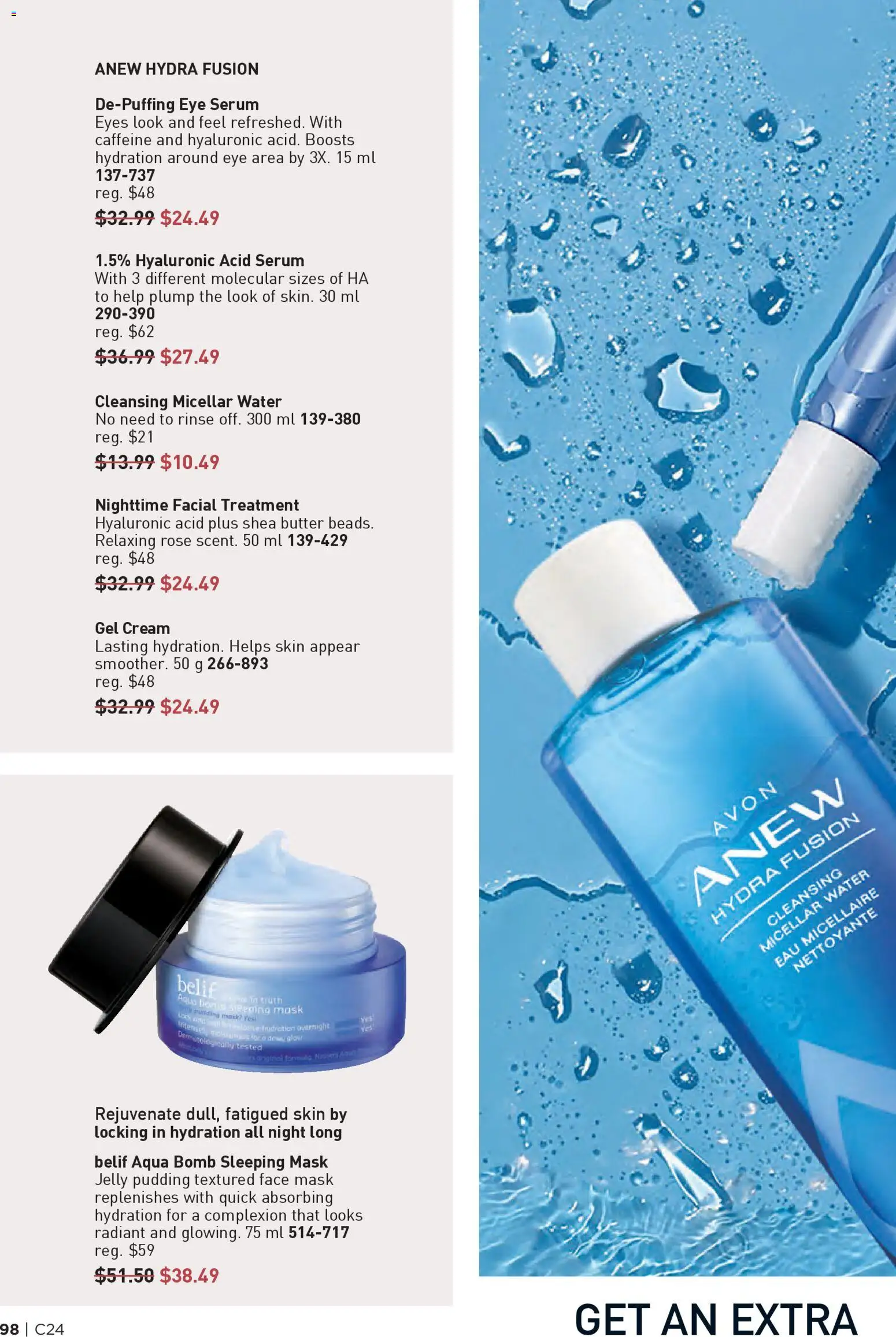 Avon flyer valid from 20.11.2025 | Page: 98 | Products: Cream, Micellar water, Face mask, Butter