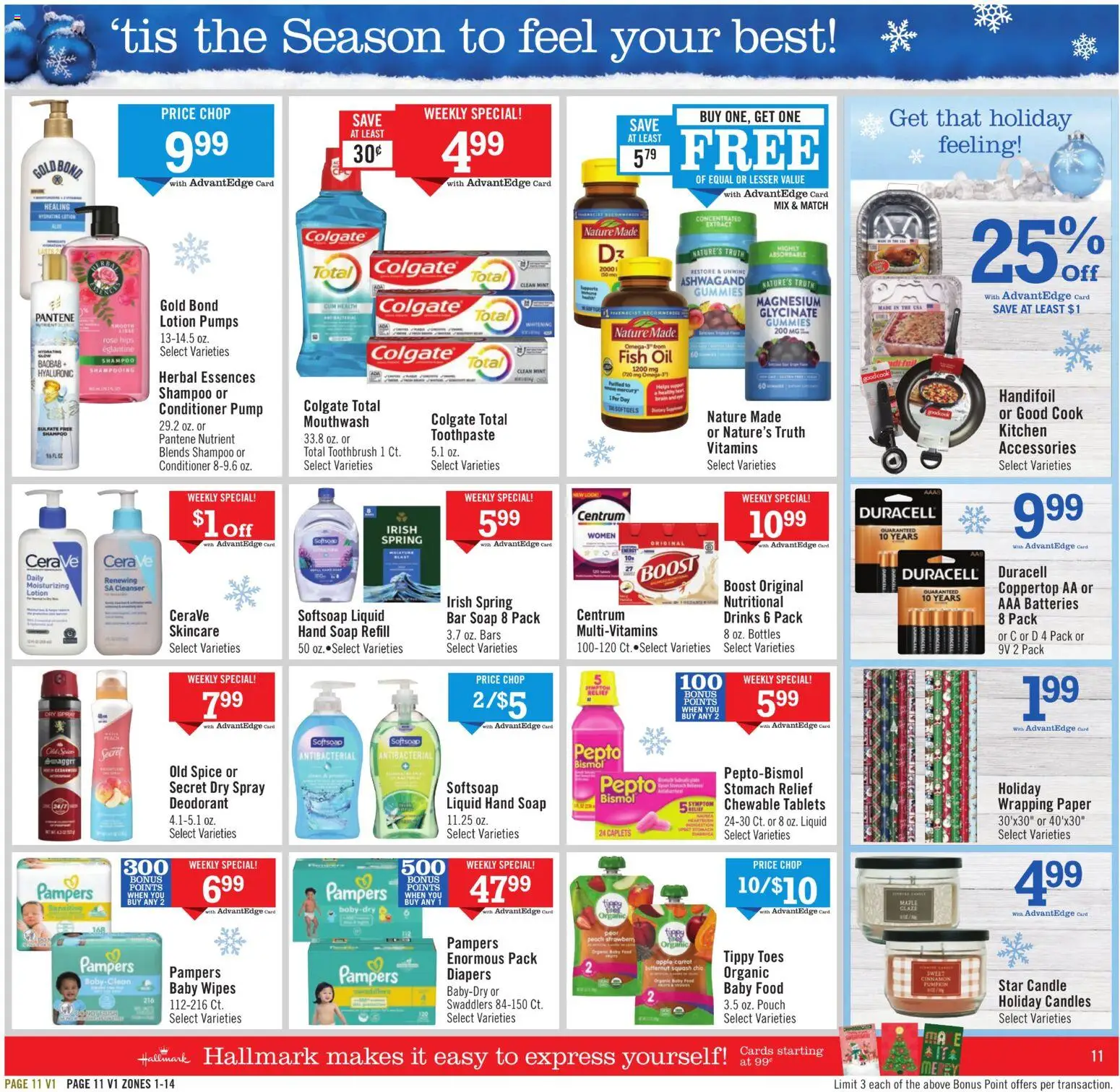 Price Chopper Weekly Ad - valid from 21.12.2025 | Page: 11 | Products: Shampoo, Conditioner, Baby food, Pumpkin