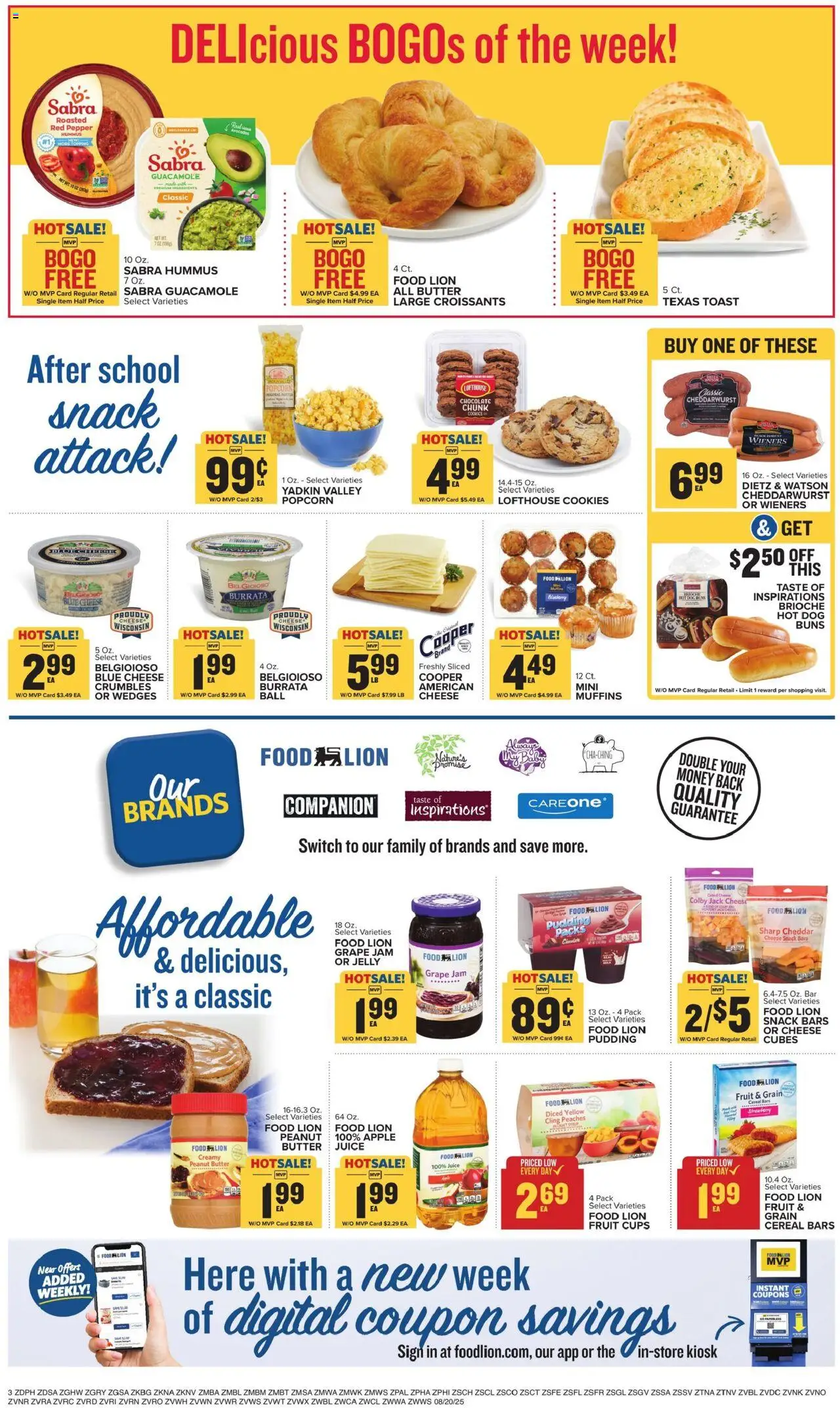 Food Lion Weekly Ad - valid from 20.08.2025 | Page: 5 | Products: Butter, Cheese, Cookies, Pepper