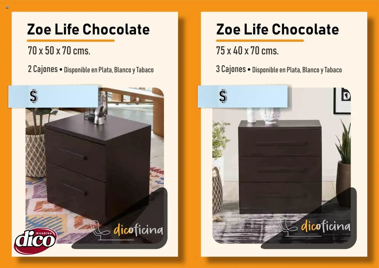 Nuevas ofertas de Muebles Dico válidas en toda la República Mexicana desde el 03.07.2025. ¡Encuentra las mejores ofertas en Muebles Dico catálogo Oficina! | Página: 25 | Productos: Chocolate