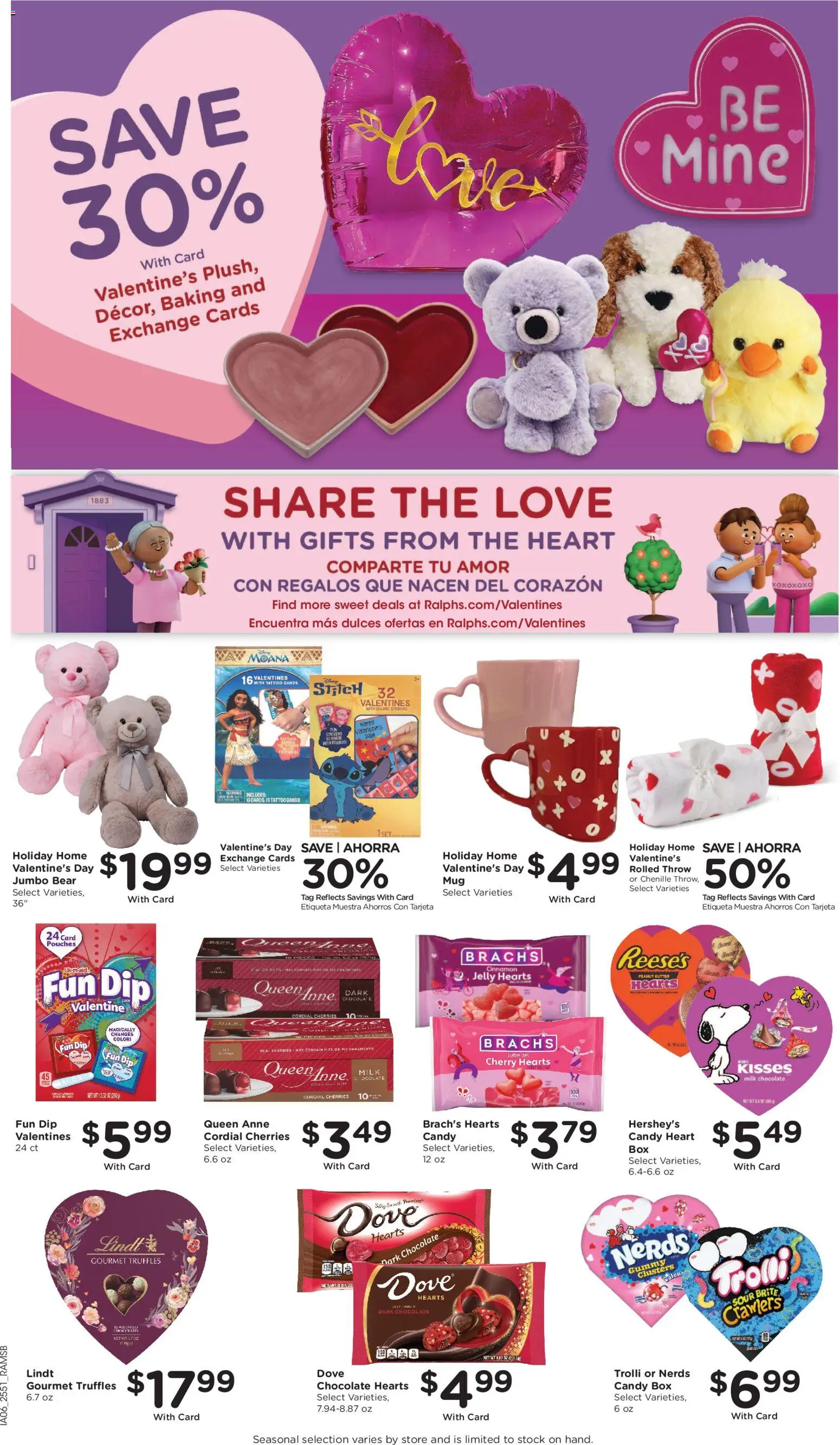 Ralphs Weekly Ad - valid from 21.01.2026 | Page: 12 | Products: Cherries, Milk, Butter, Chocolate