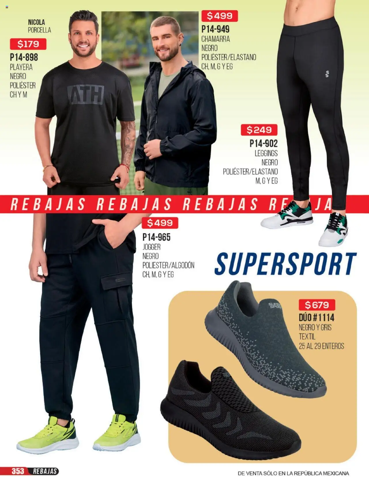 Nuevas ofertas de Cklass válidas en toda la República Mexicana desde el 23.06.2025. ¡Encuentra las mejores ofertas en Cklass catálogo Rebajas Sobre Calzado! | Página: 354 | Productos: Leggings, Chamarra, Playera