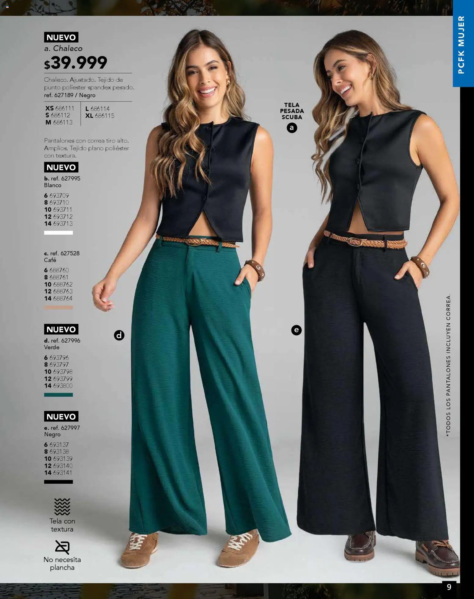 Pacifika revista - valida desde el 01.11.2025 | Página: 9 | Productos: Plancha, Chaleco, Pantalones, Café