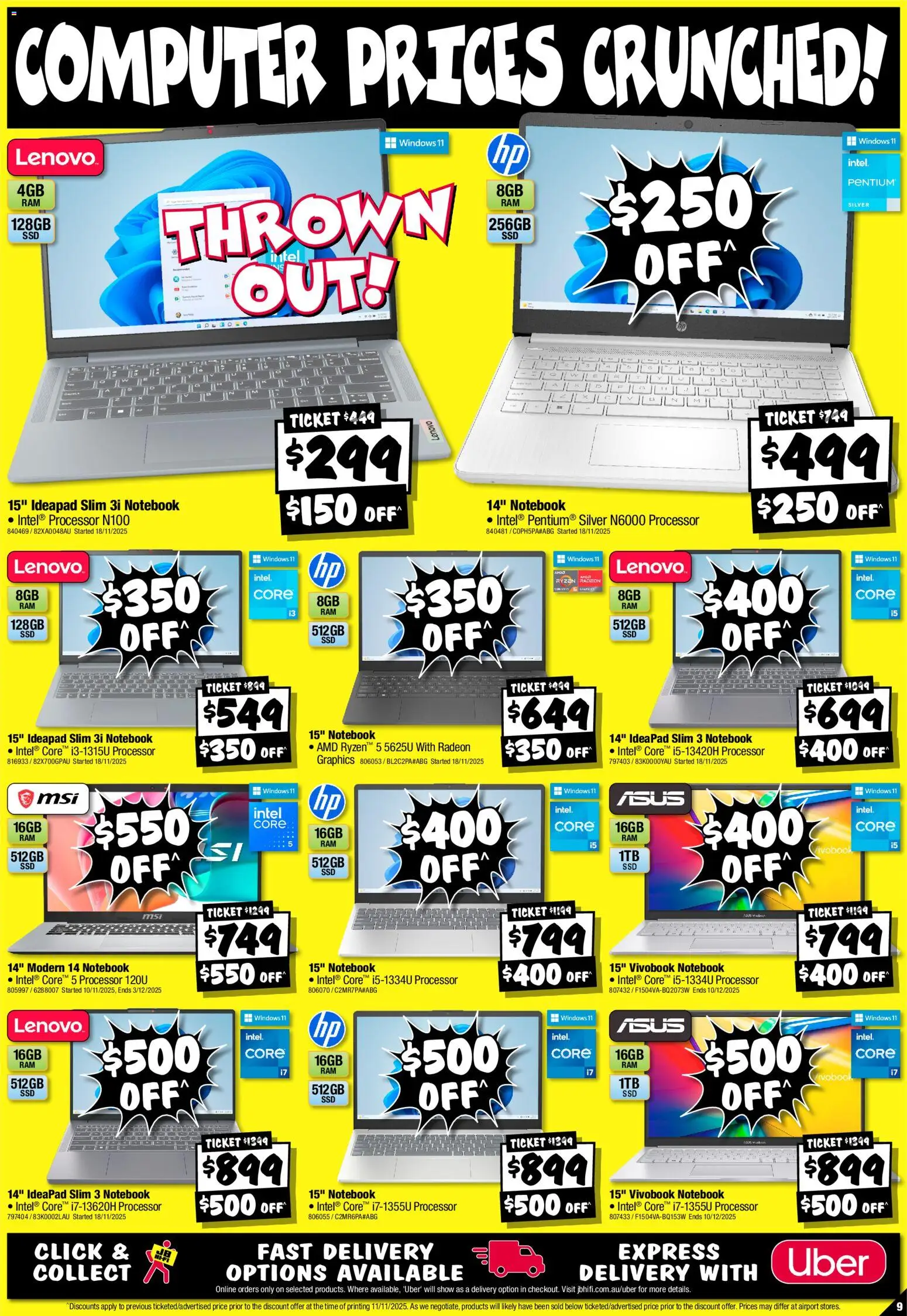 JB Hi-Fi catalogue - valid from 19.11.2025 | Page: 9 | Products: Notebook, Computer